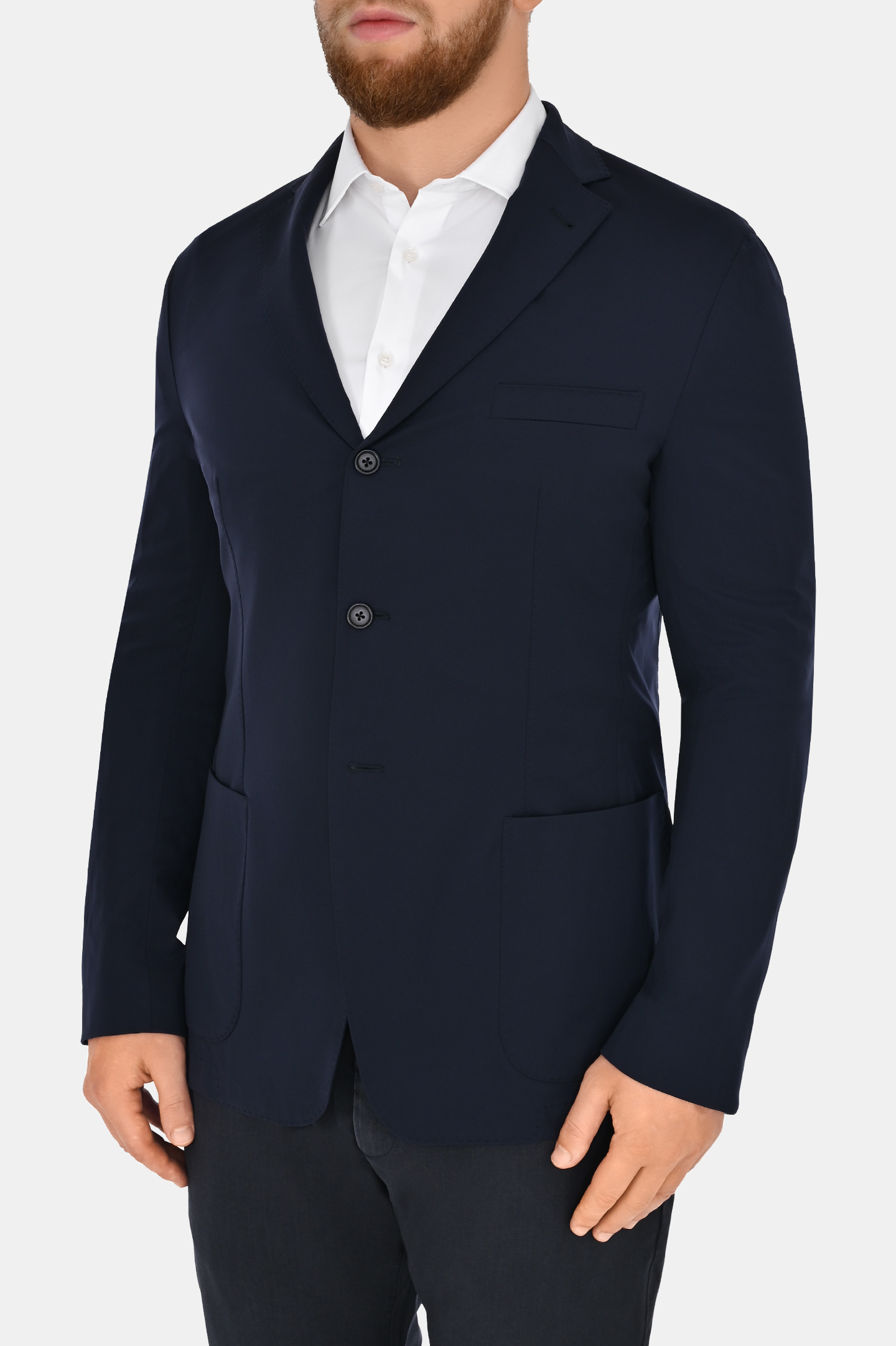 Пиджак с карманами DORIANI CASHMERE C138/J45-7-S-3-T, цвет: Темно-синий, Мужской