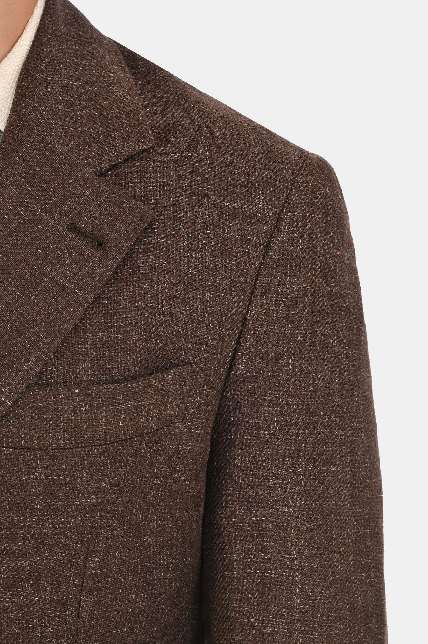 Пиджак BRUNELLO  CUCINELLI MW4827BWDC, цвет: Темно-коричневый, Мужской