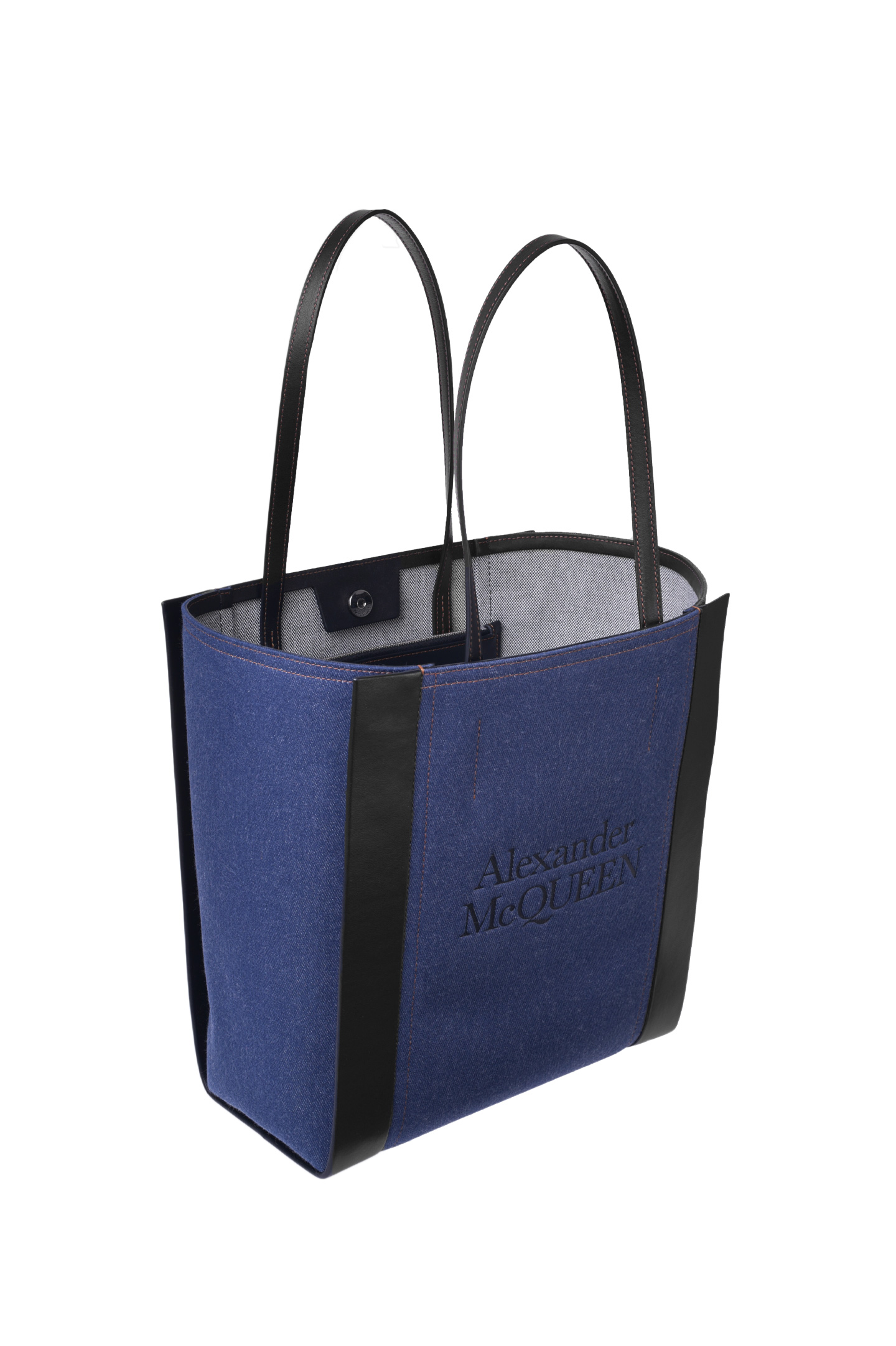 Сумка ALEXANDER MCQUEEN 653656 1YB19, цвет: Синий, Женский