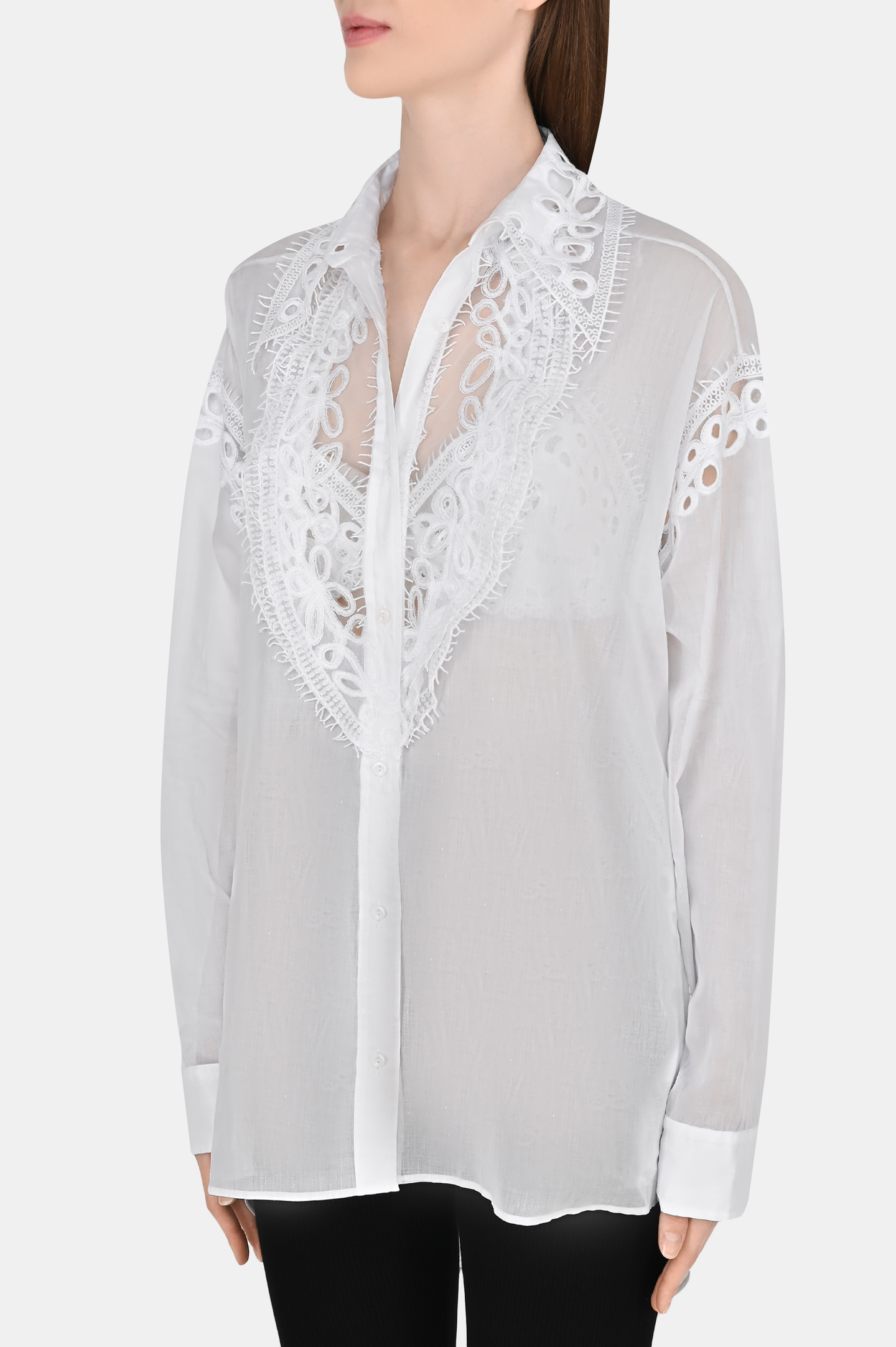 Блуза ERMANNO SCERVINO D402K705MUL, цвет: Белый, Женский