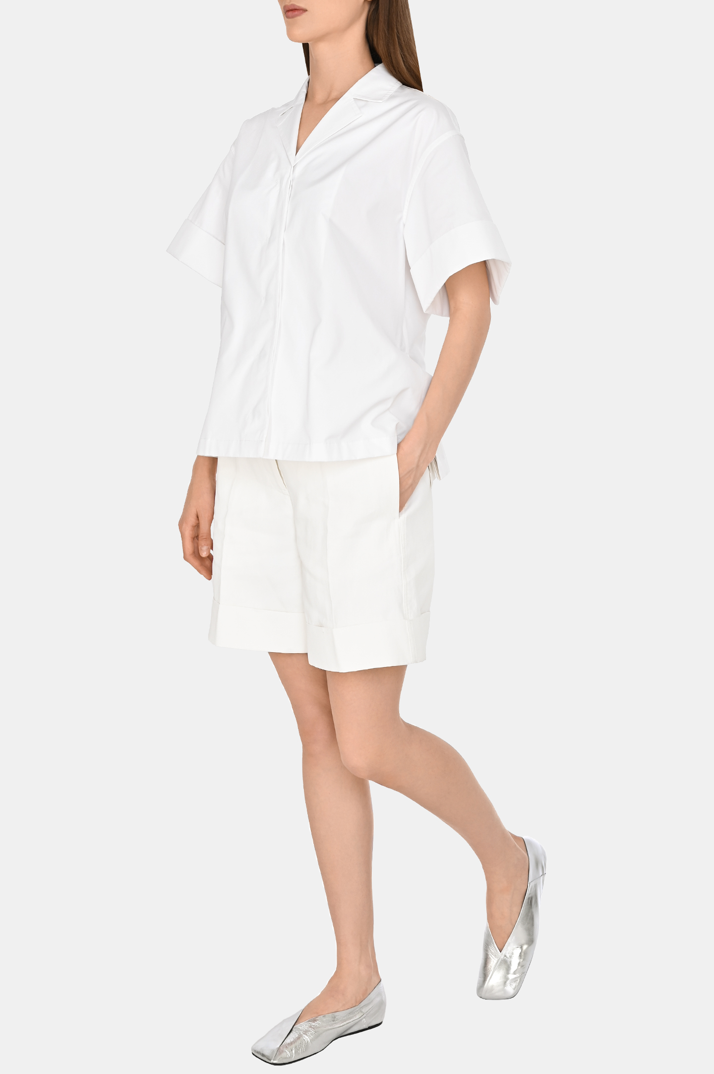 Шорты JIL SANDER J02KA0323, цвет: Белый, Женский