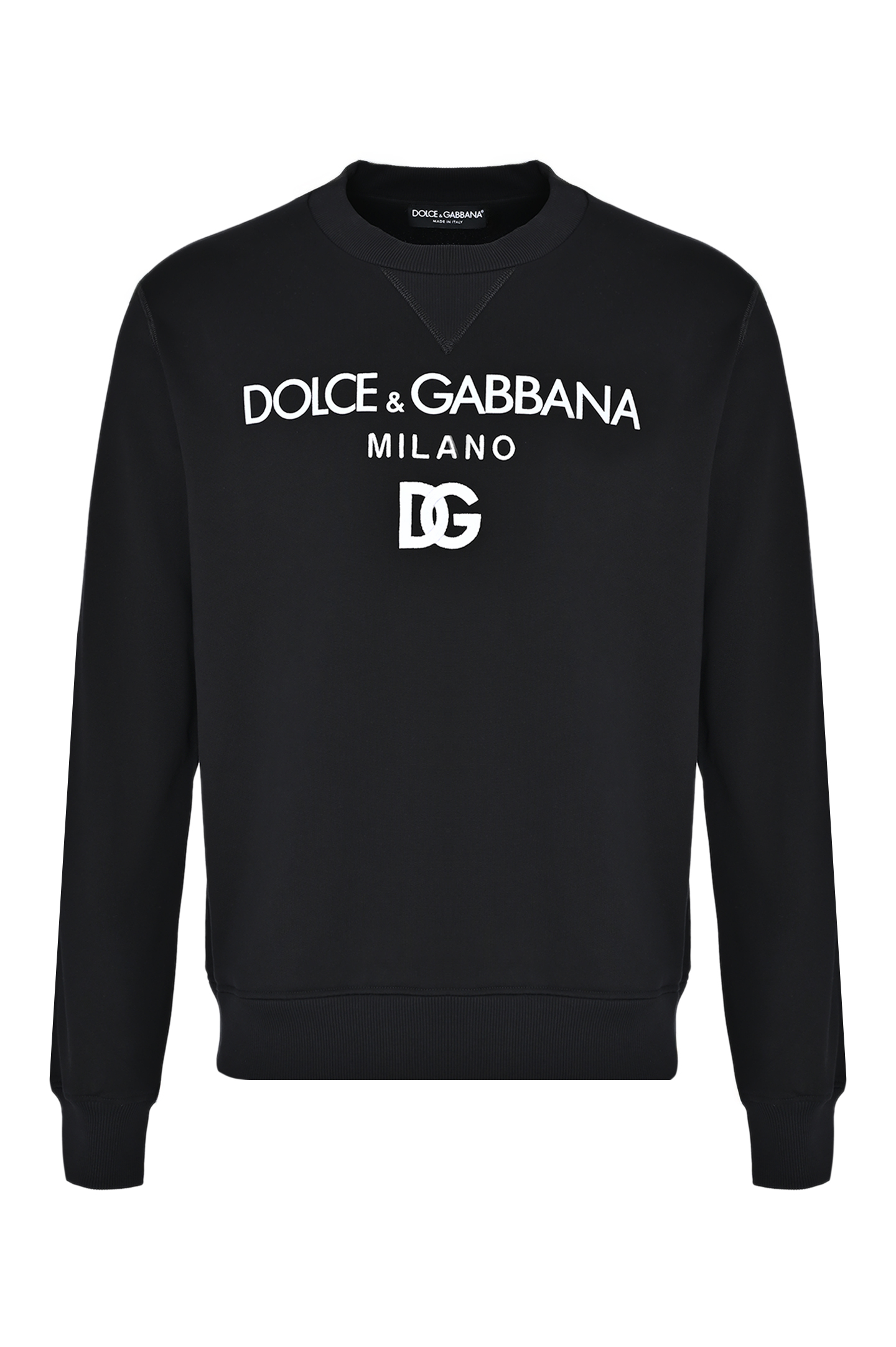 Свитшот с логотипом DOLCE & GABBANA G9ACGZ FU7DU, цвет: Черный, Мужской