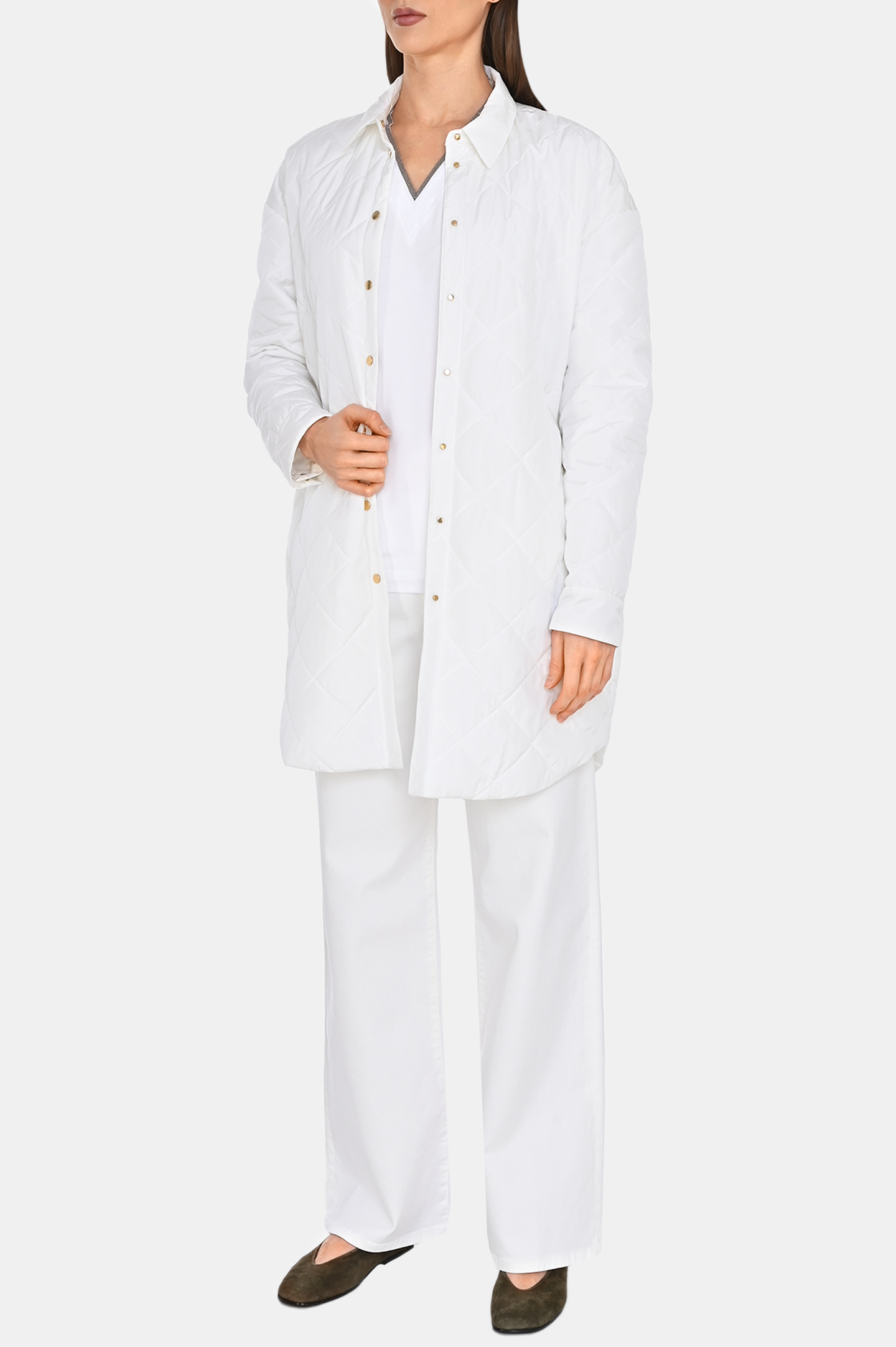 Футболка BRUNELLO  CUCINELLI M0T18BD222, цвет: Белый, Женский