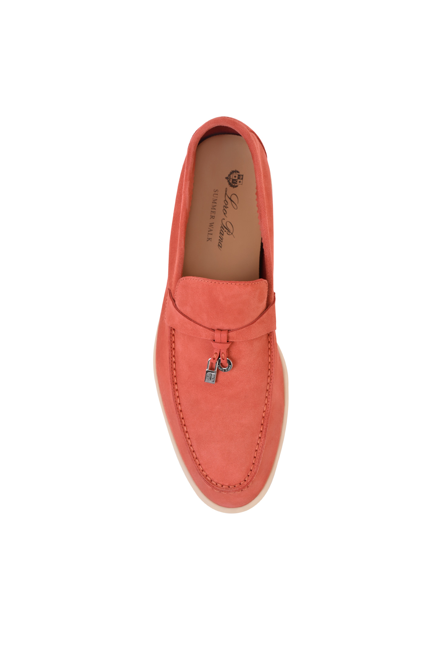 Туфли LORO PIANA F3-FAE5444, цвет: Коралловый, Женский