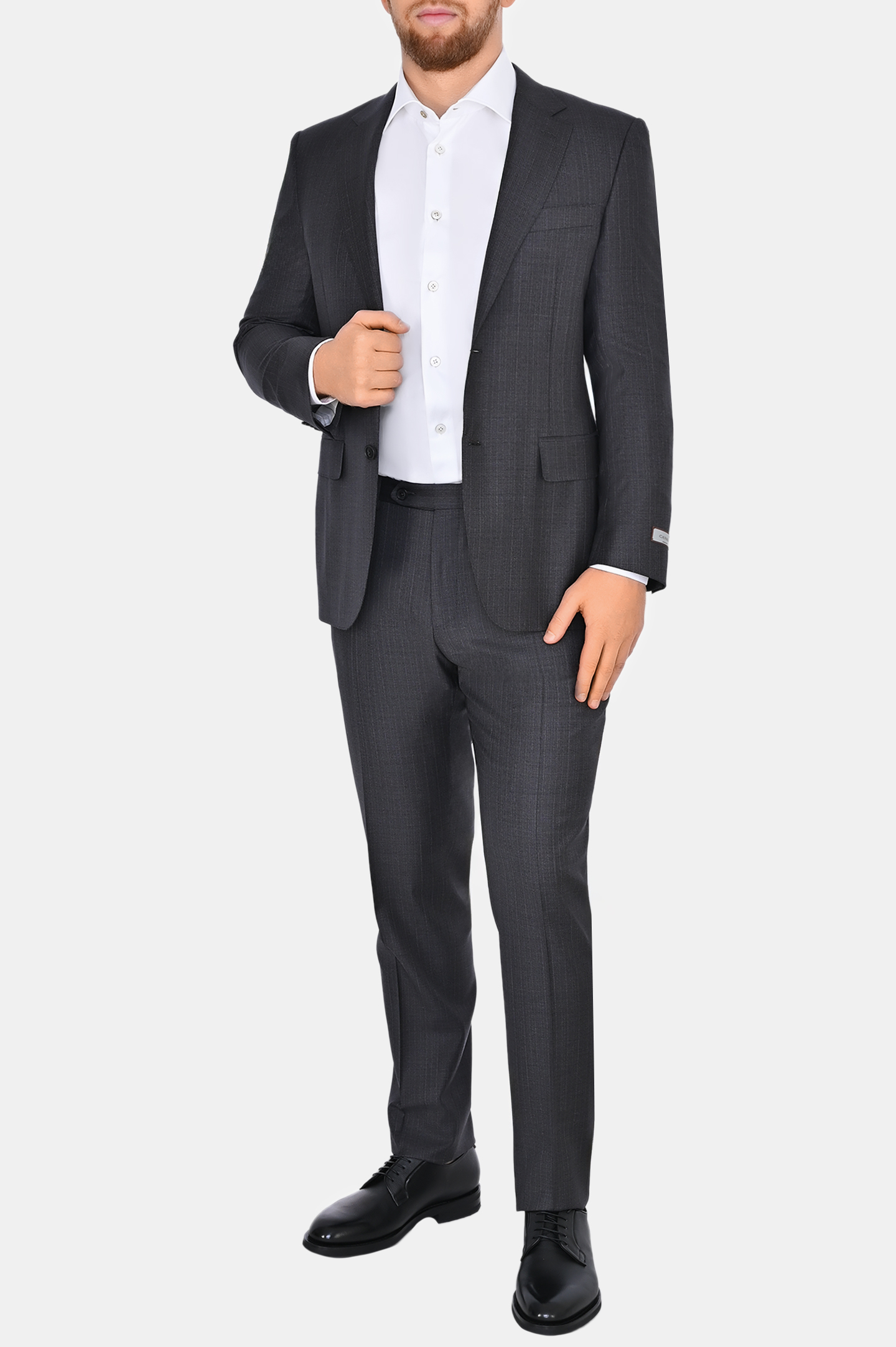 Костюм из шерсти CANALI BX02793 E13280/19/-L/7R, цвет: Темно-серый, Мужской