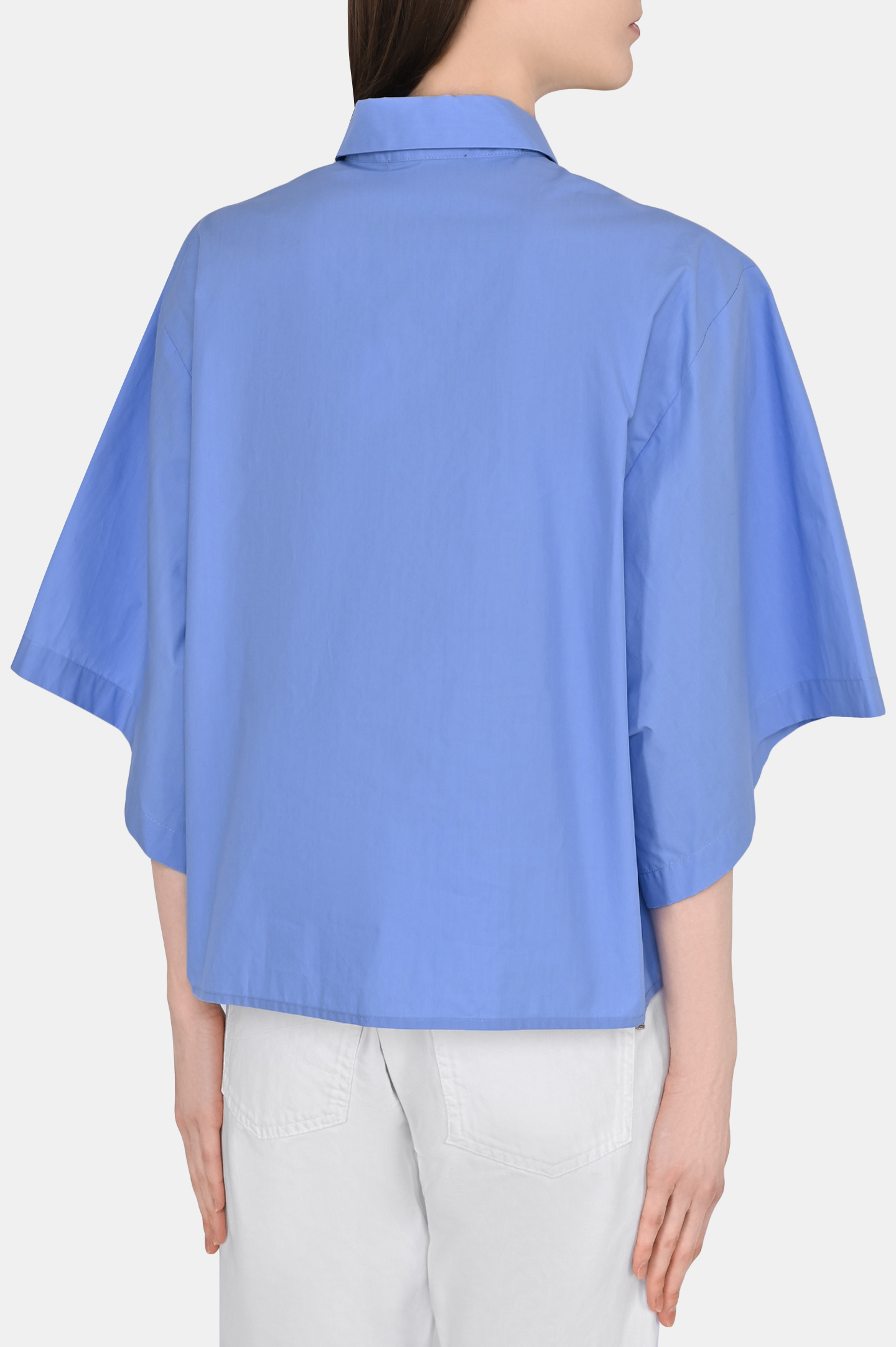 Блуза FABIANA FILIPPI CAD273B646I809, цвет: Голубой, Женский
