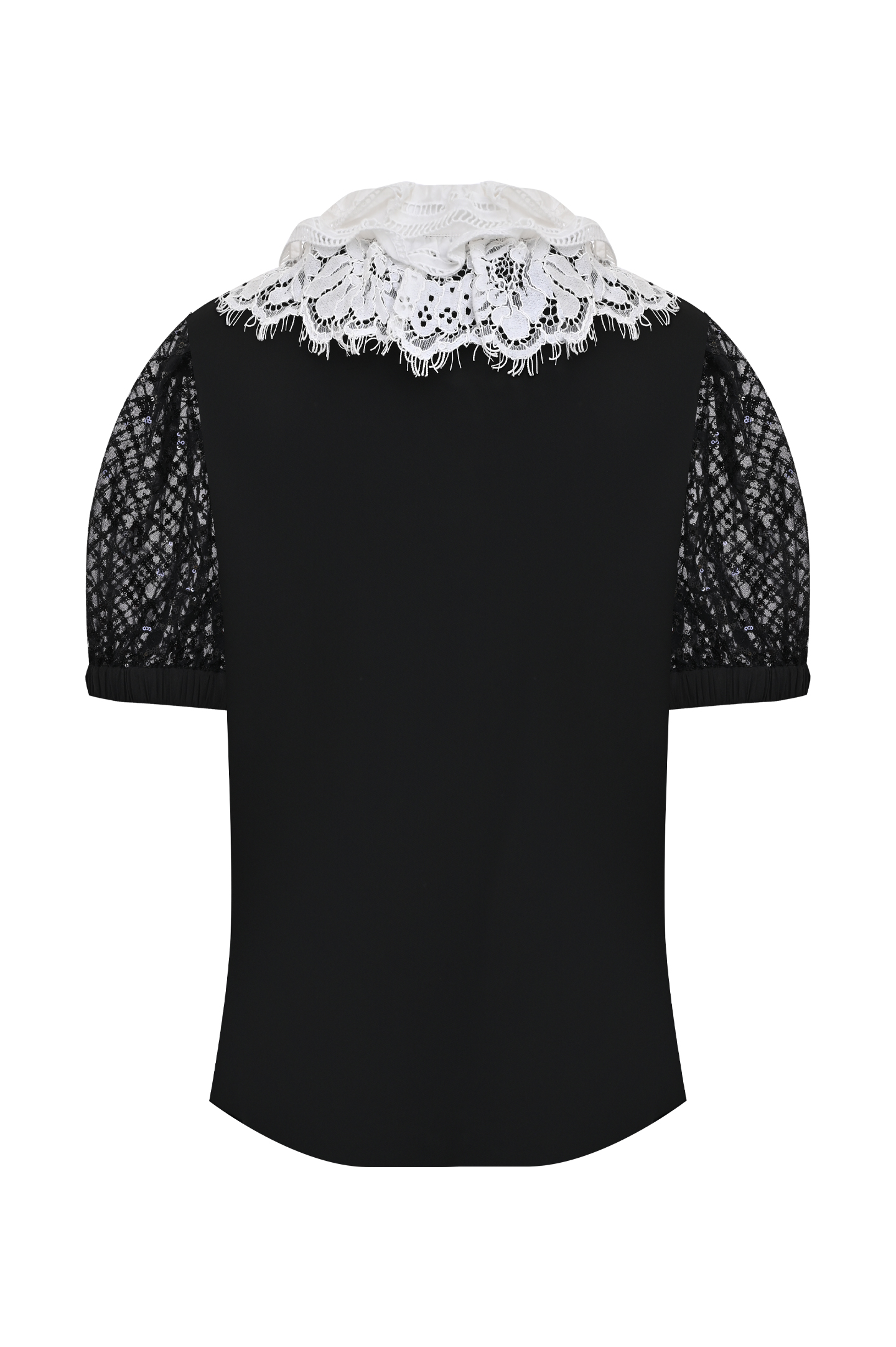 Блуза SELF PORTRAIT AW21-016TA, цвет: Черный, Женский