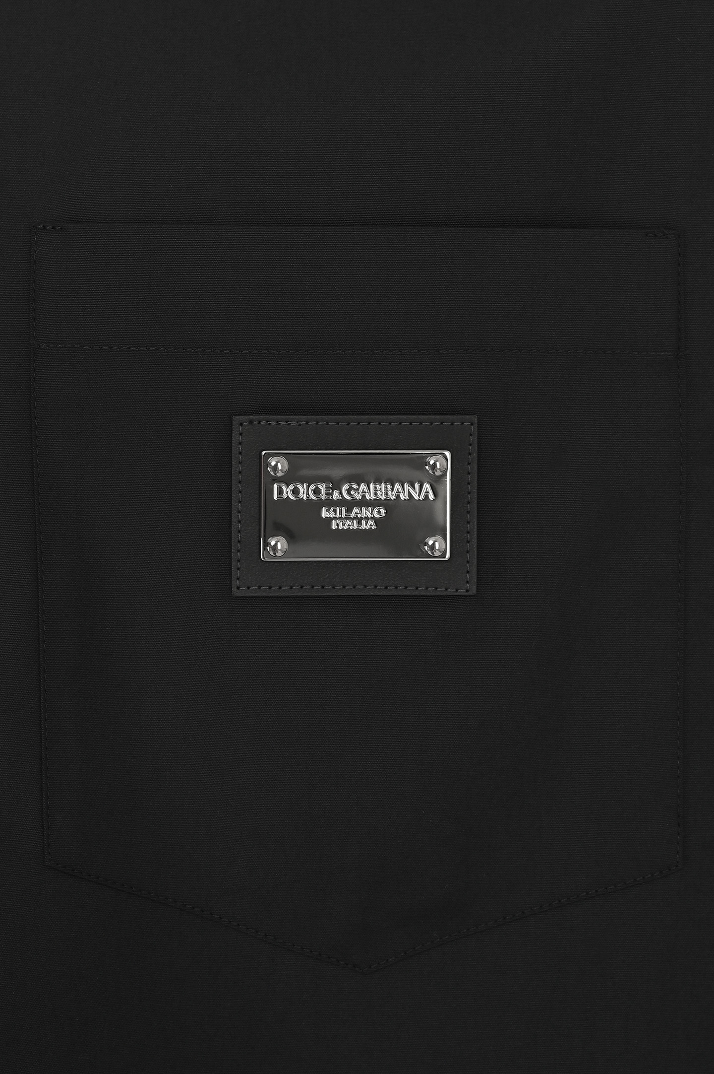 Рубашка с логотипом DOLCE & GABBANA G5JG4T FU5U8, цвет: Черный, Мужской