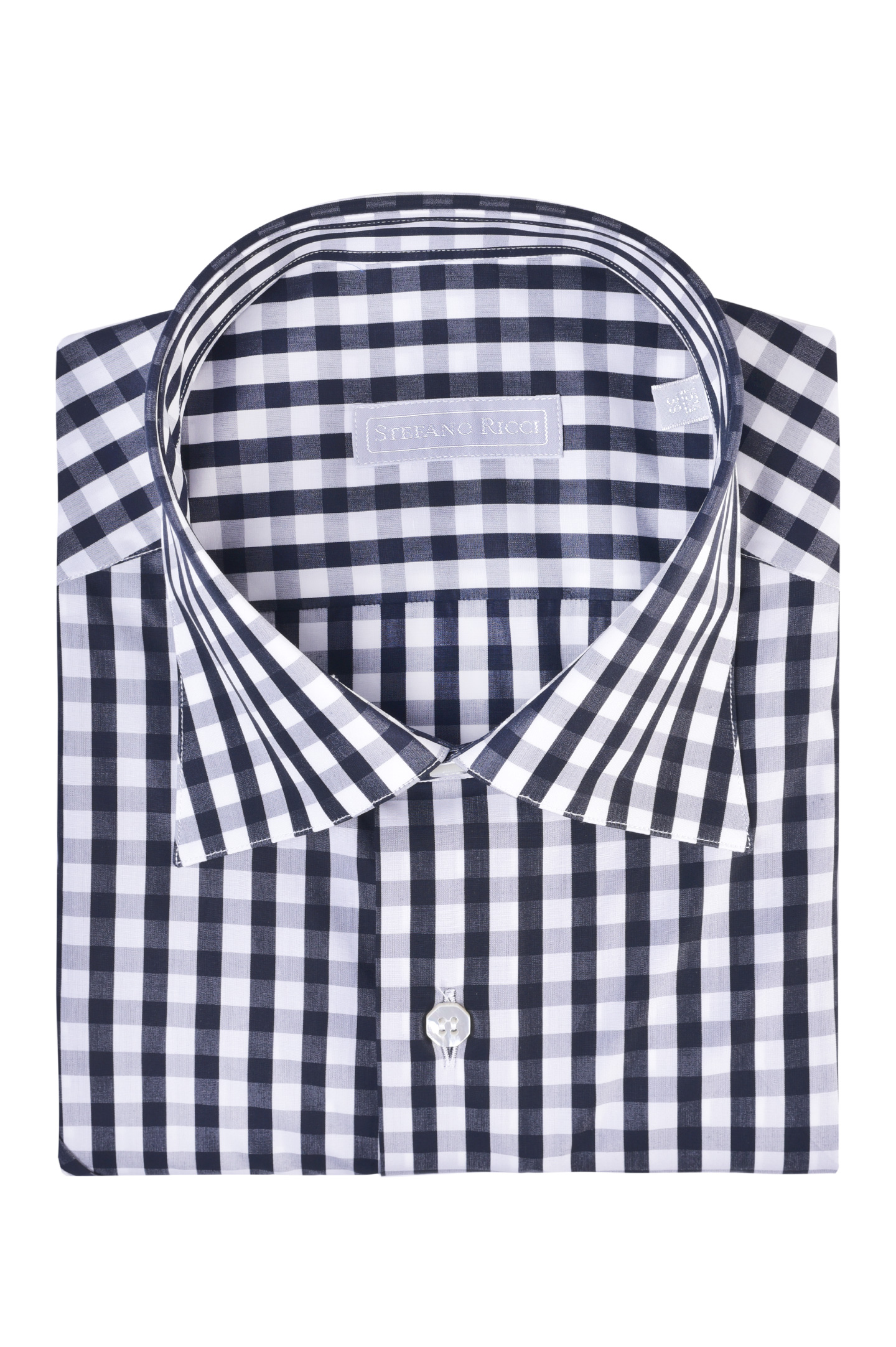 Рубашка STEFANO RICCI MC006030 L2107, цвет: Черно-белый, Мужской