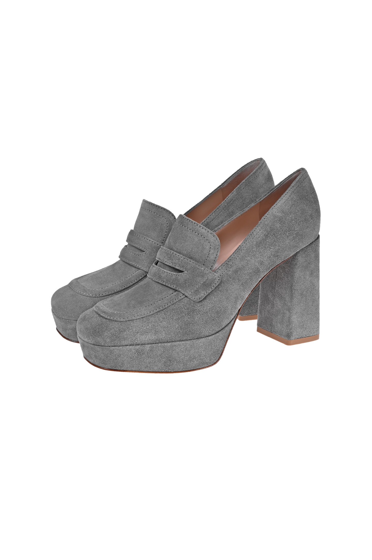 Туфли GIANVITO ROSSI G25308.70RIC.SUEGREY, цвет: Серый, Женский