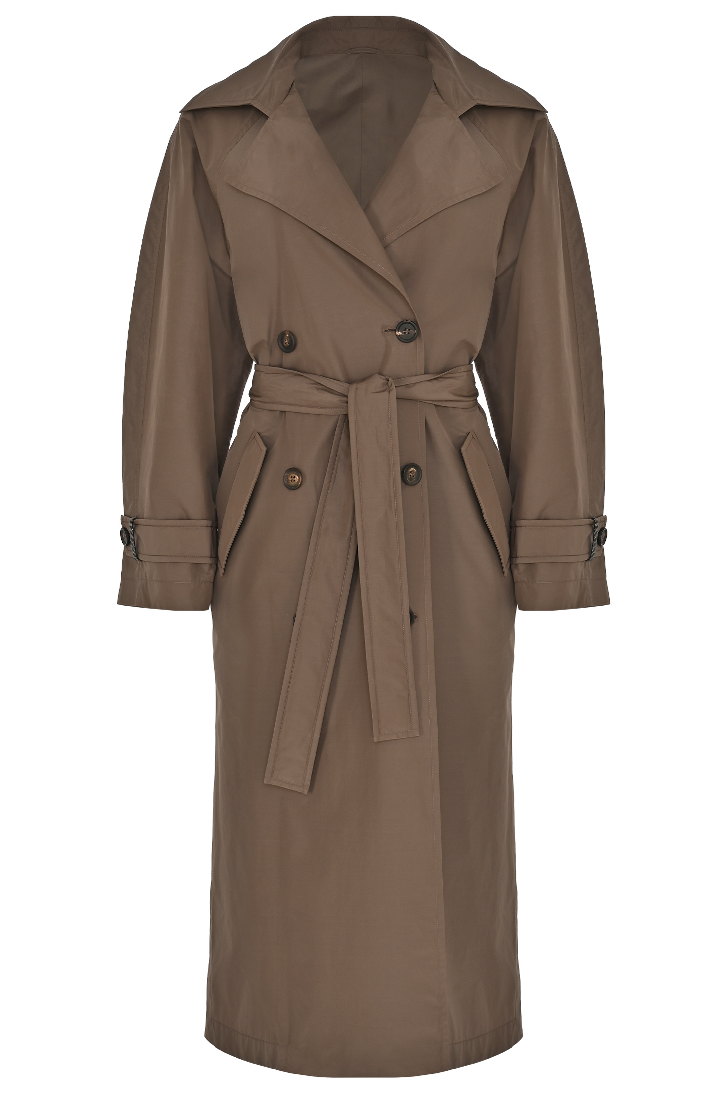 Плащ BRUNELLO  CUCINELLI MG5019909, цвет: Темно-коричневый, Женский