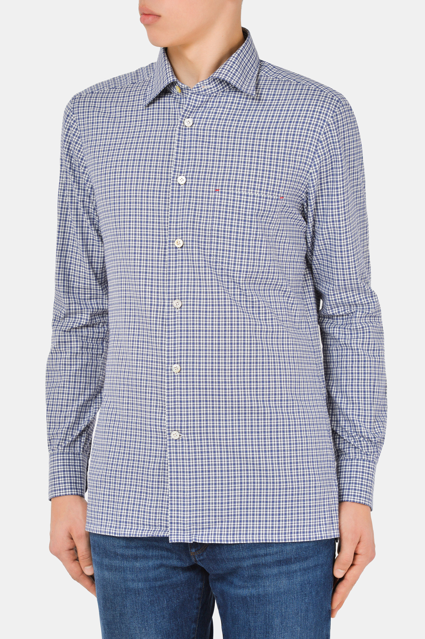 Рубашка KITON UMCNERH074711, цвет: Серый, Мужской
