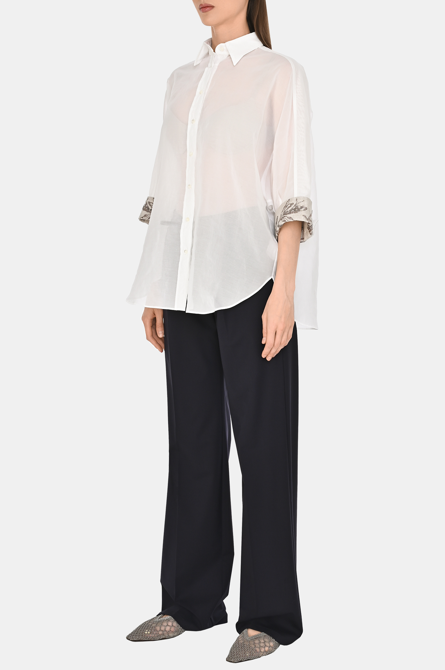 Брюки KITON D48122K0912C0, цвет: Темно-синий, Женский