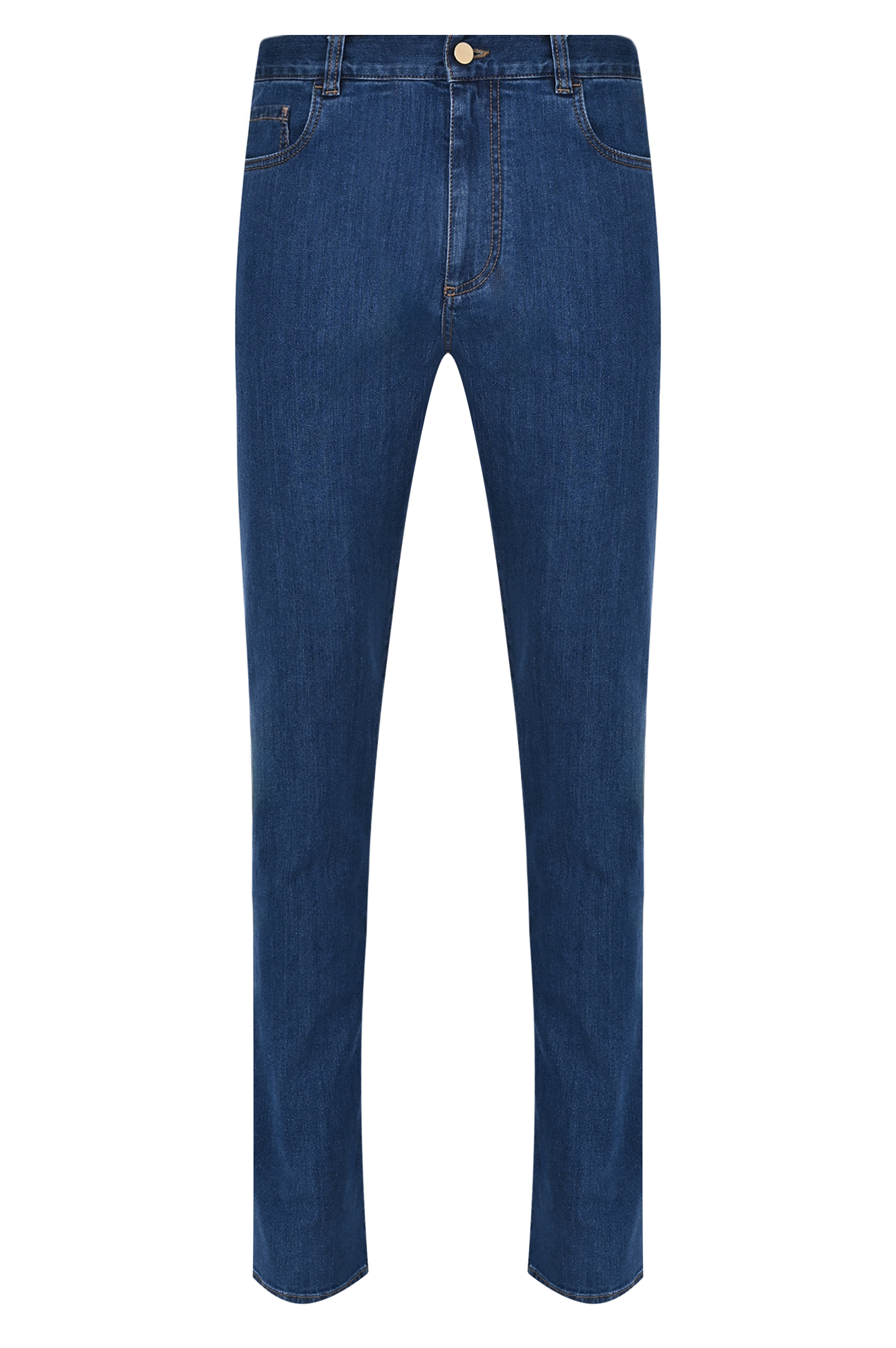Прямые базовые джинсы CANALI PD00018 91700I, цвет: Синий, Мужской