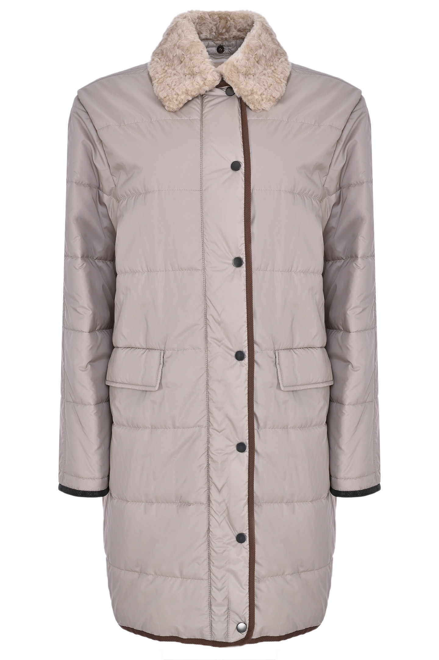 Куртка BRUNELLO  CUCINELLI MH5049789P, цвет: Светло-бежевый, Женский