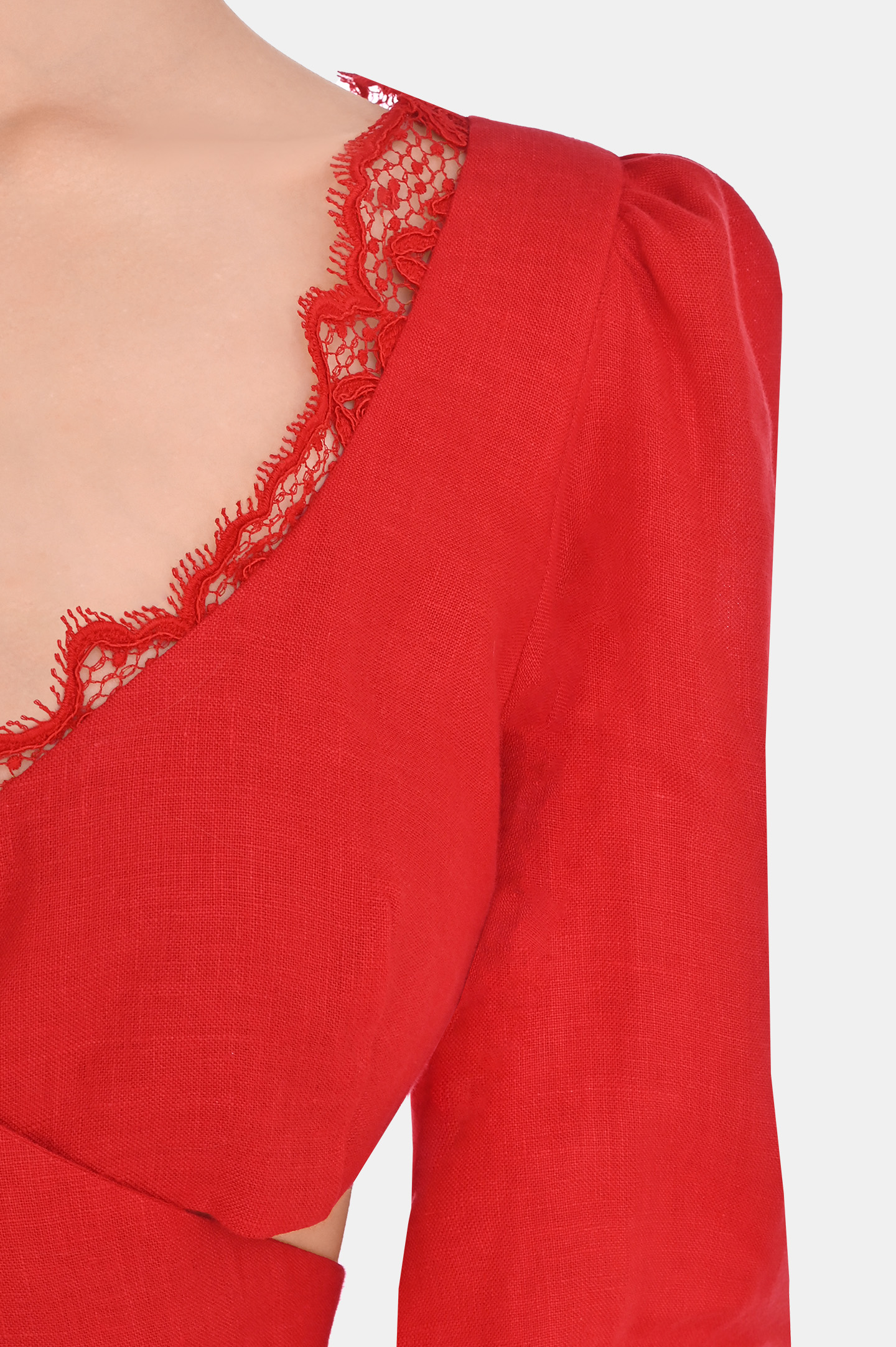 Блуза ERMANNO SCERVINO D424L600FQN, цвет: Красный, Женский