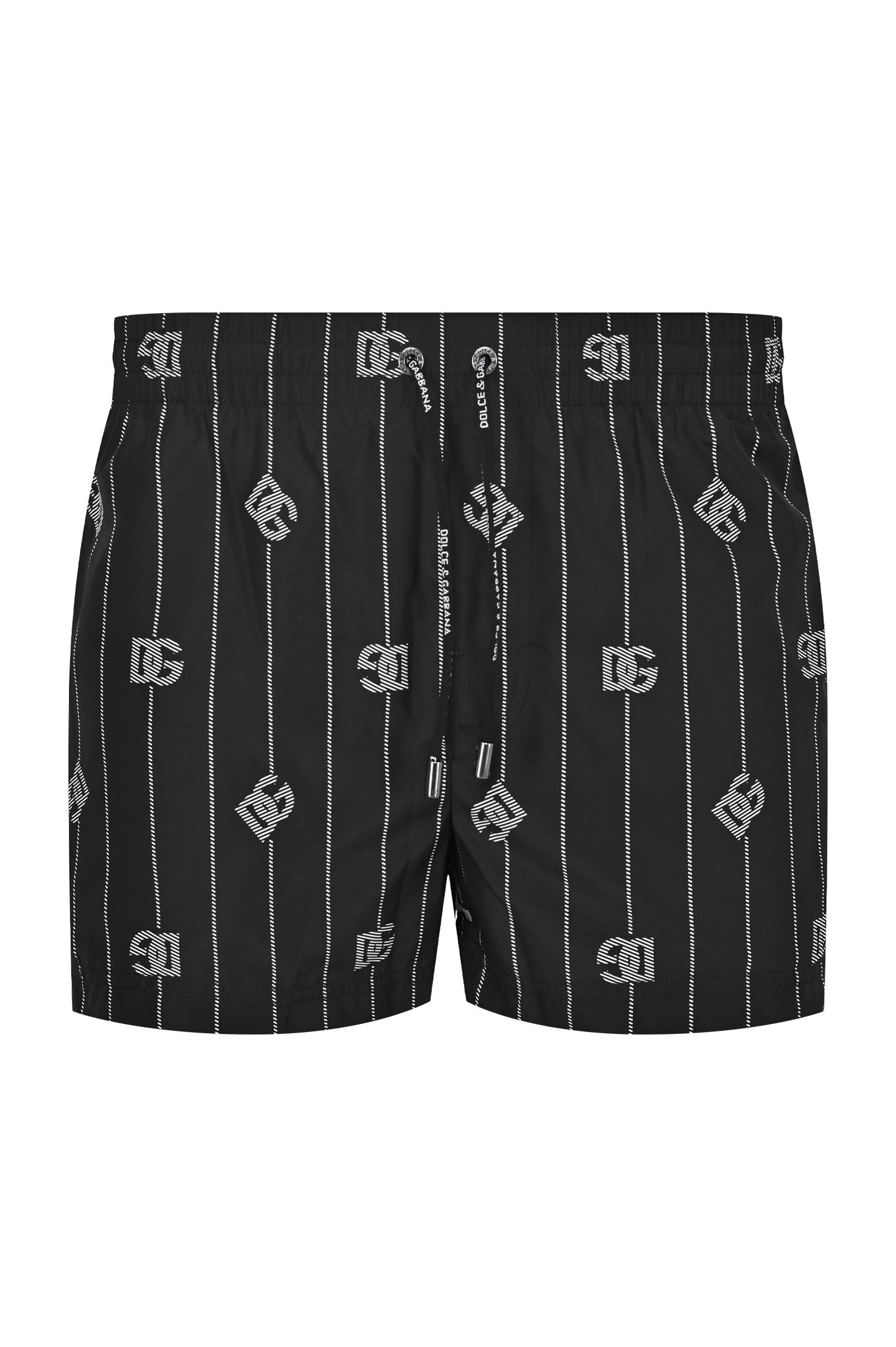 Плавки-шорты DOLCE & GABBANA M4A06T ISMDD, цвет: Черно-белый, Мужской