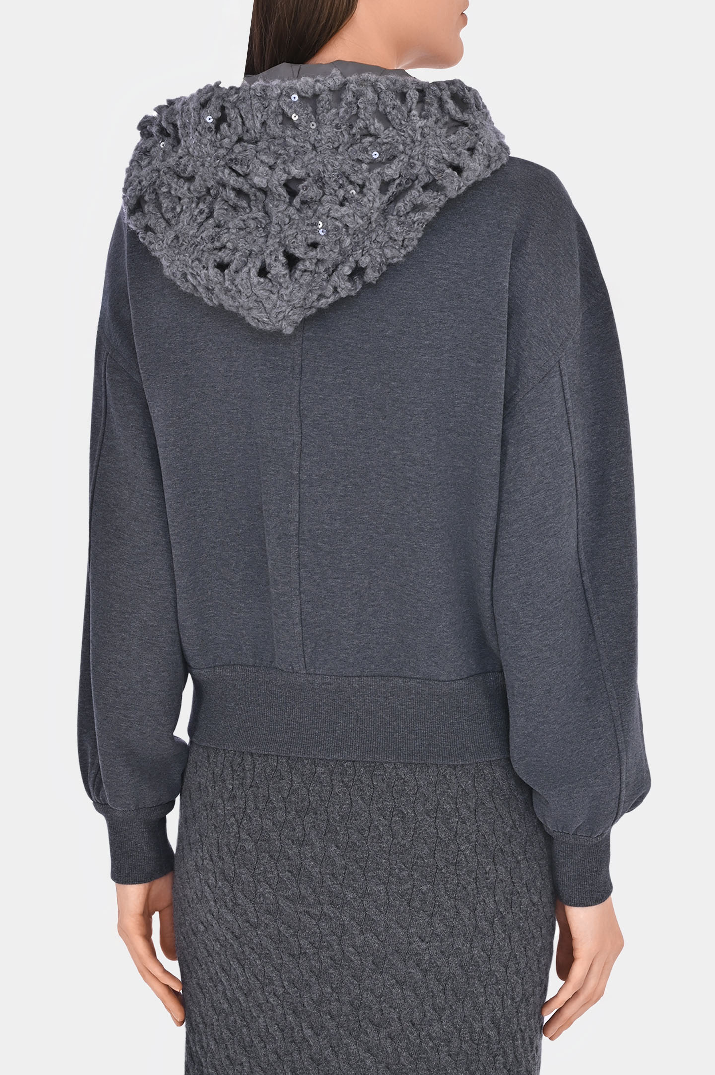Куртка BRUNELLO  CUCINELLI MN05NDJ306, цвет: Темно-серый, Женский