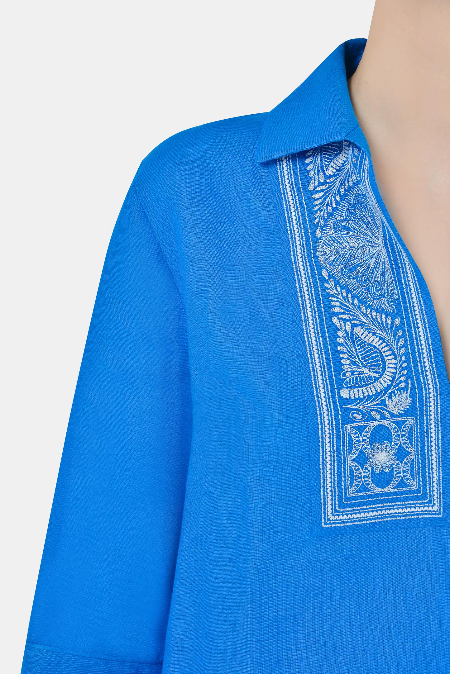 Блуза LORO PIANA F1-FAL5867, цвет: Синий, Женский