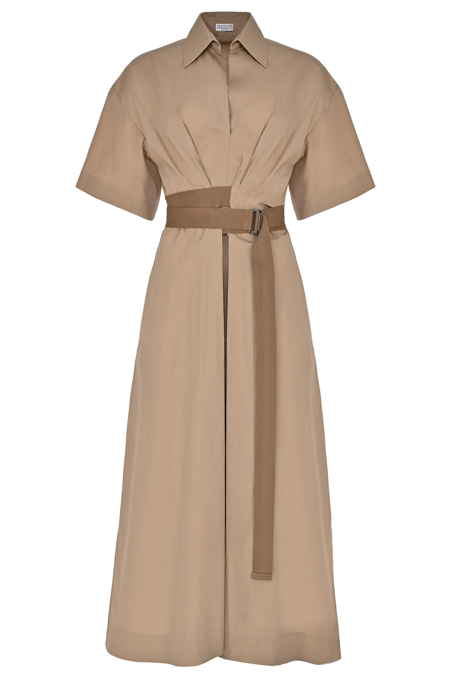 Платье+пояс BRUNELLO  CUCINELLI M0H93A5306, цвет: Бежевый, Женский