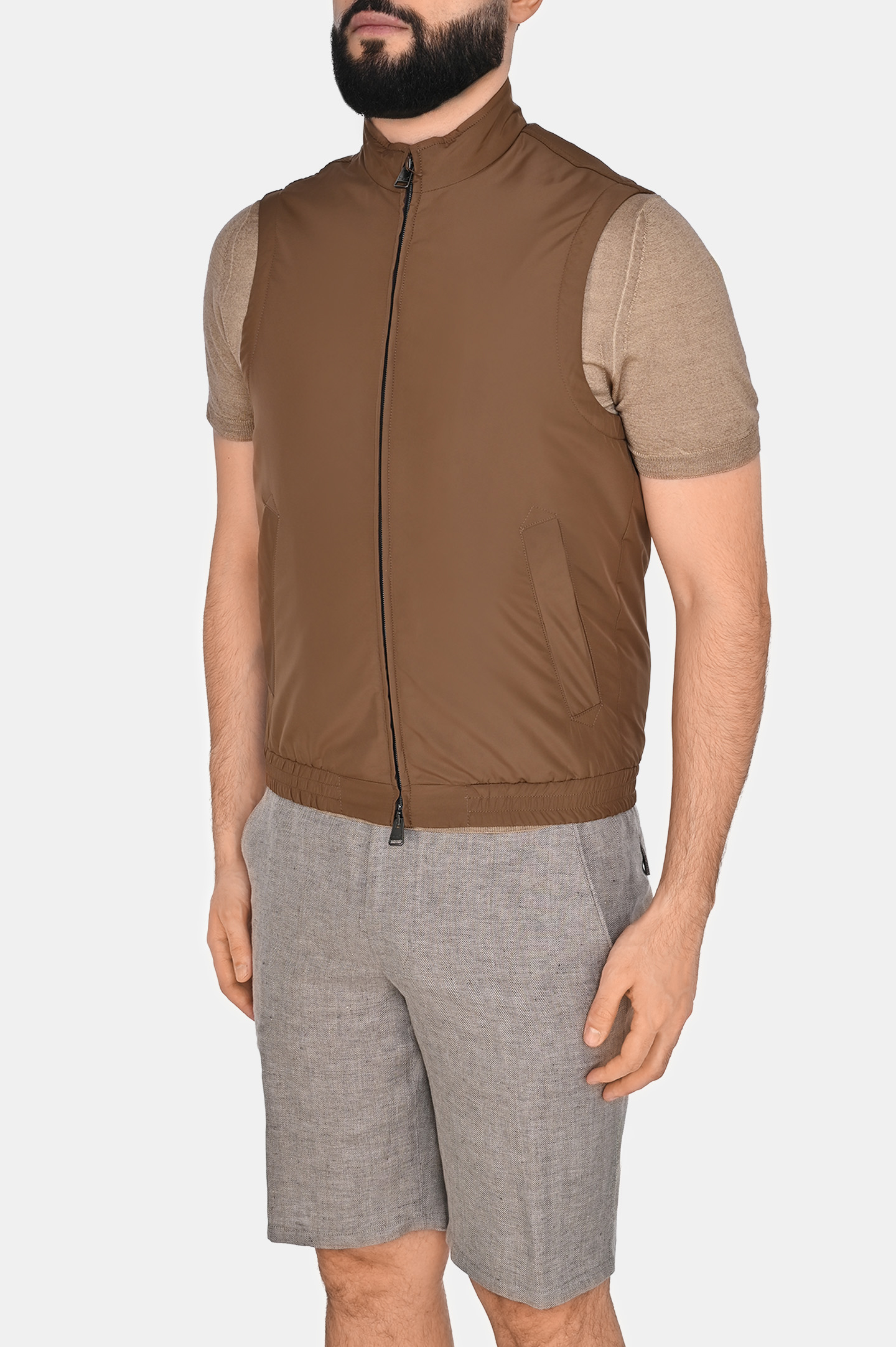Жилет CANALI SG01121 O40989UG, цвет: Коричневый, Мужской