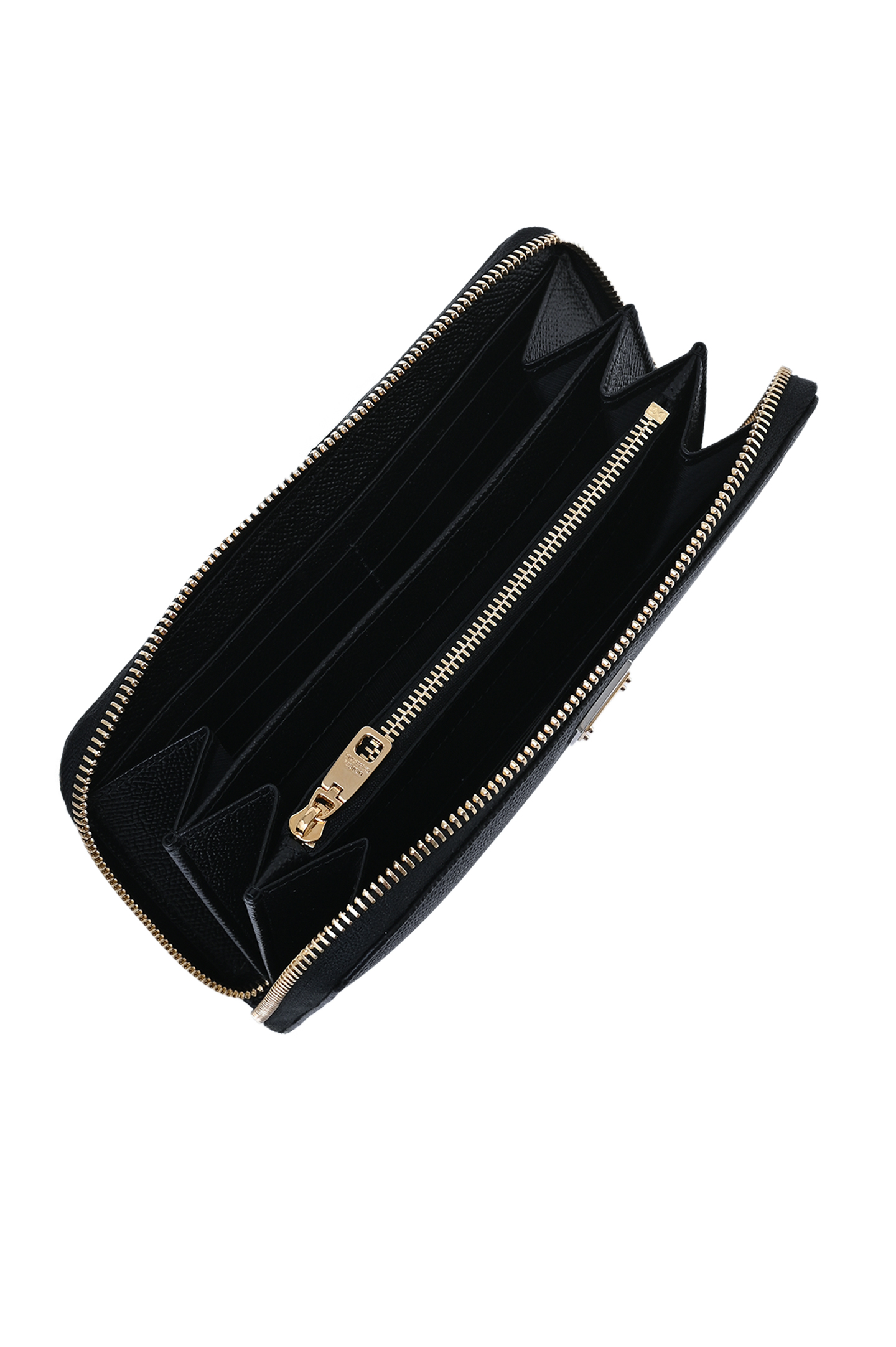 Кожаный кошелек с логотипом DOLCE & GABBANA BI0473 A1001, цвет: Черный, Женский