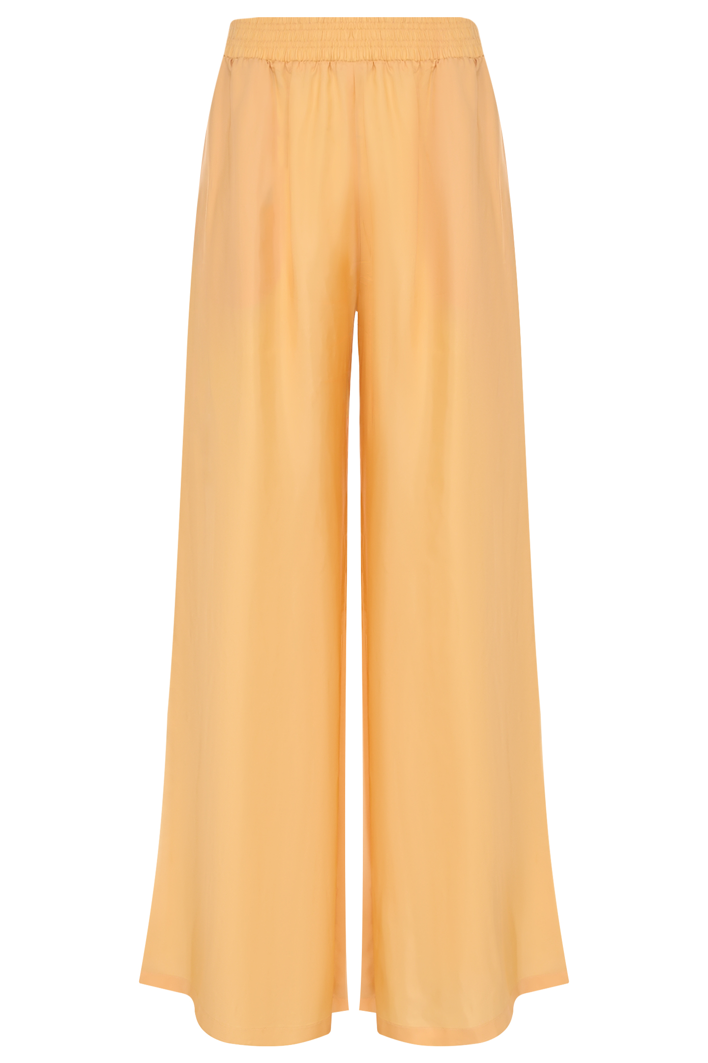 Широкие спортивные брюки из вискозы и купро FABIANA FILIPPI PAD264F284 D618, цвет: Оранжевый, Женский