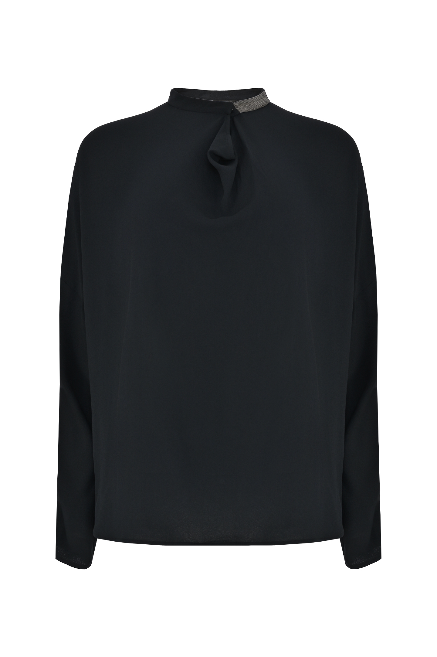 Блуза FABIANA FILIPPI TPD223F597, цвет: Черный, Женский