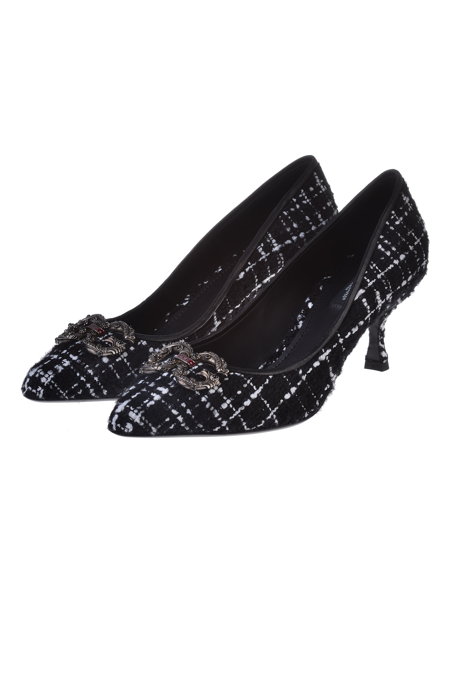 Туфли DOLCE & GABBANA CD1360 AJ858, цвет: Черно-белый, Женский