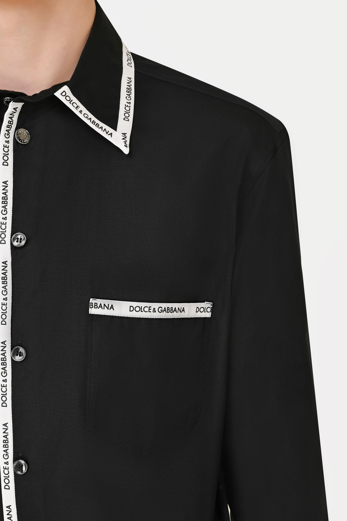 Рубашка DOLCE & GABBANA G5JH1T FU5TI, цвет: Черный, Мужской