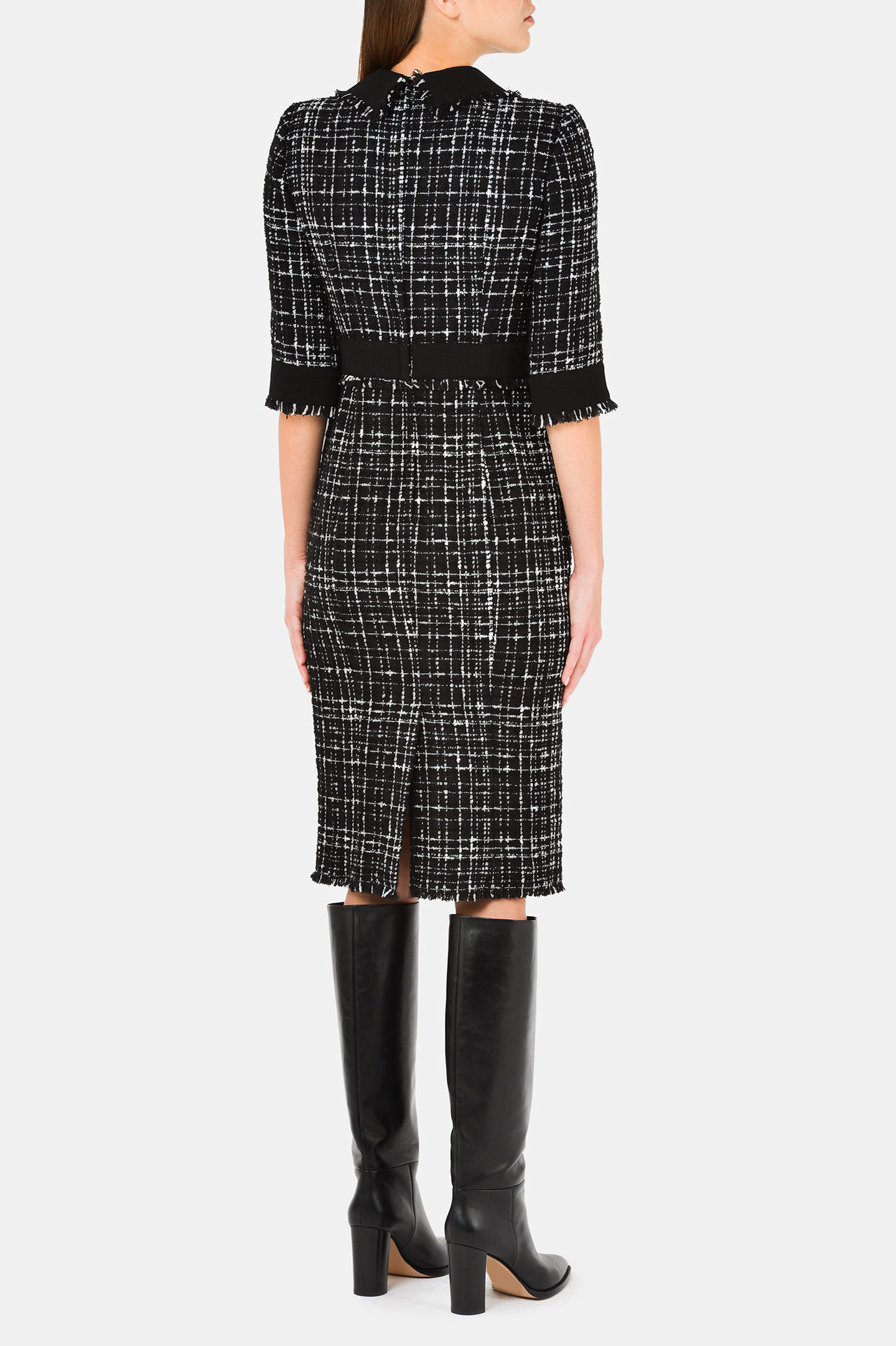 Платье DOLCE & GABBANA F6J0IT FMMFS, цвет: Черно-белый, Женский