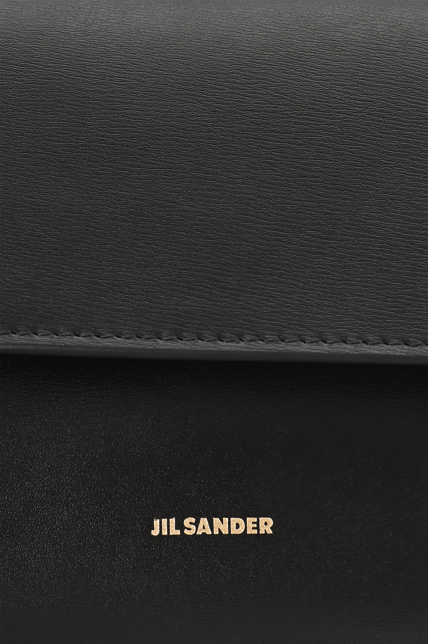 Кожаня сумка JIL SANDER J07ZH0047 P4840, цвет: Черный, Женский