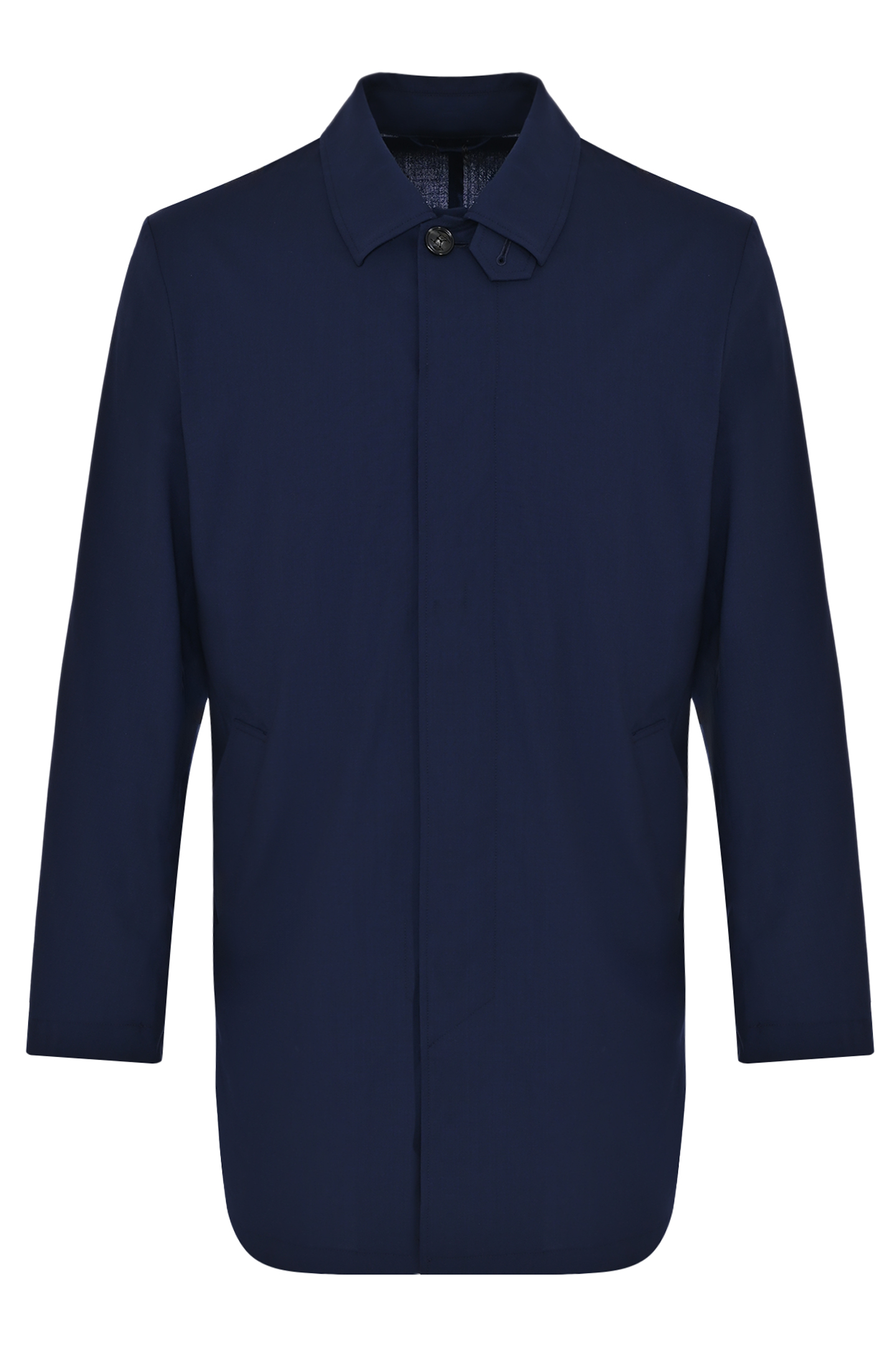 Пальто классическое с карманами KITON UW1725K0638C0, цвет: Темно-синий, Мужской
