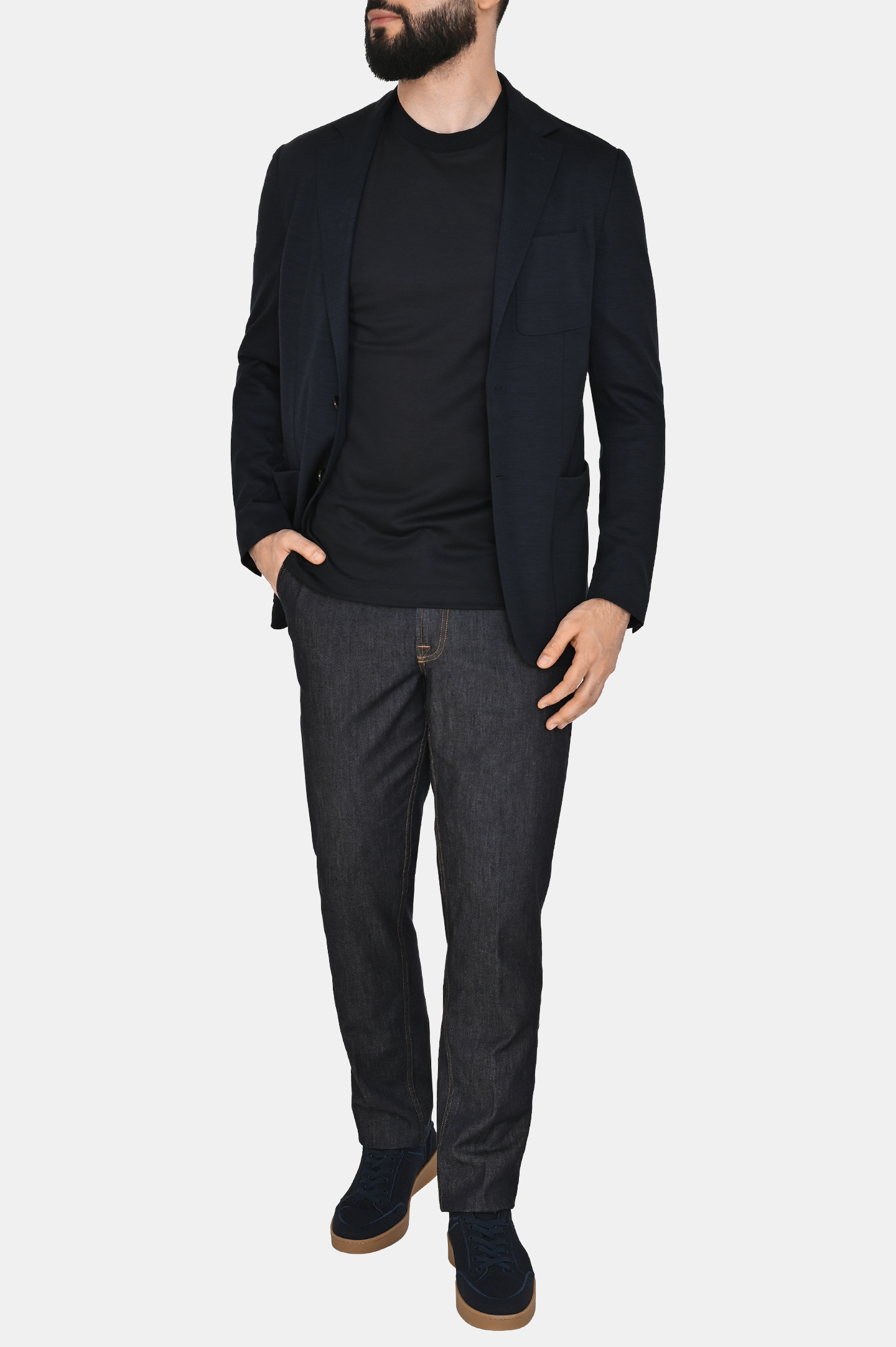 Пиджак CANALI JC02719 LJ0147-R, цвет: Темно-синий, Мужской