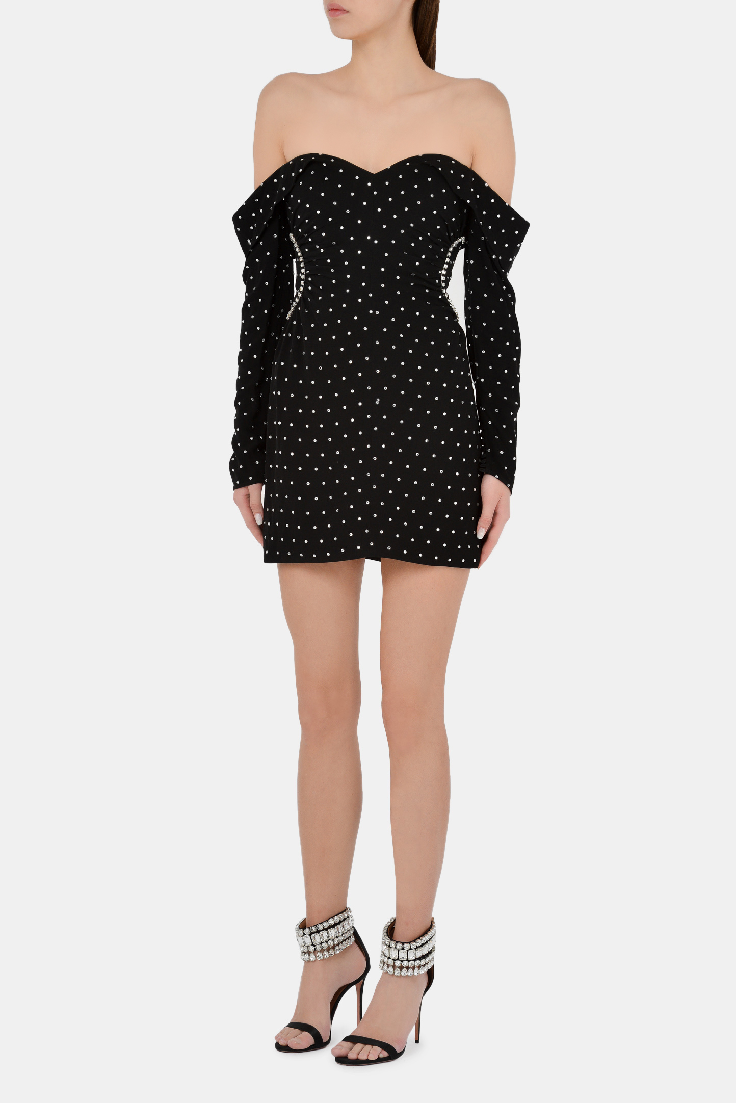 Платье SELF PORTRAIT RS21-096S, цвет: Черный, Женский