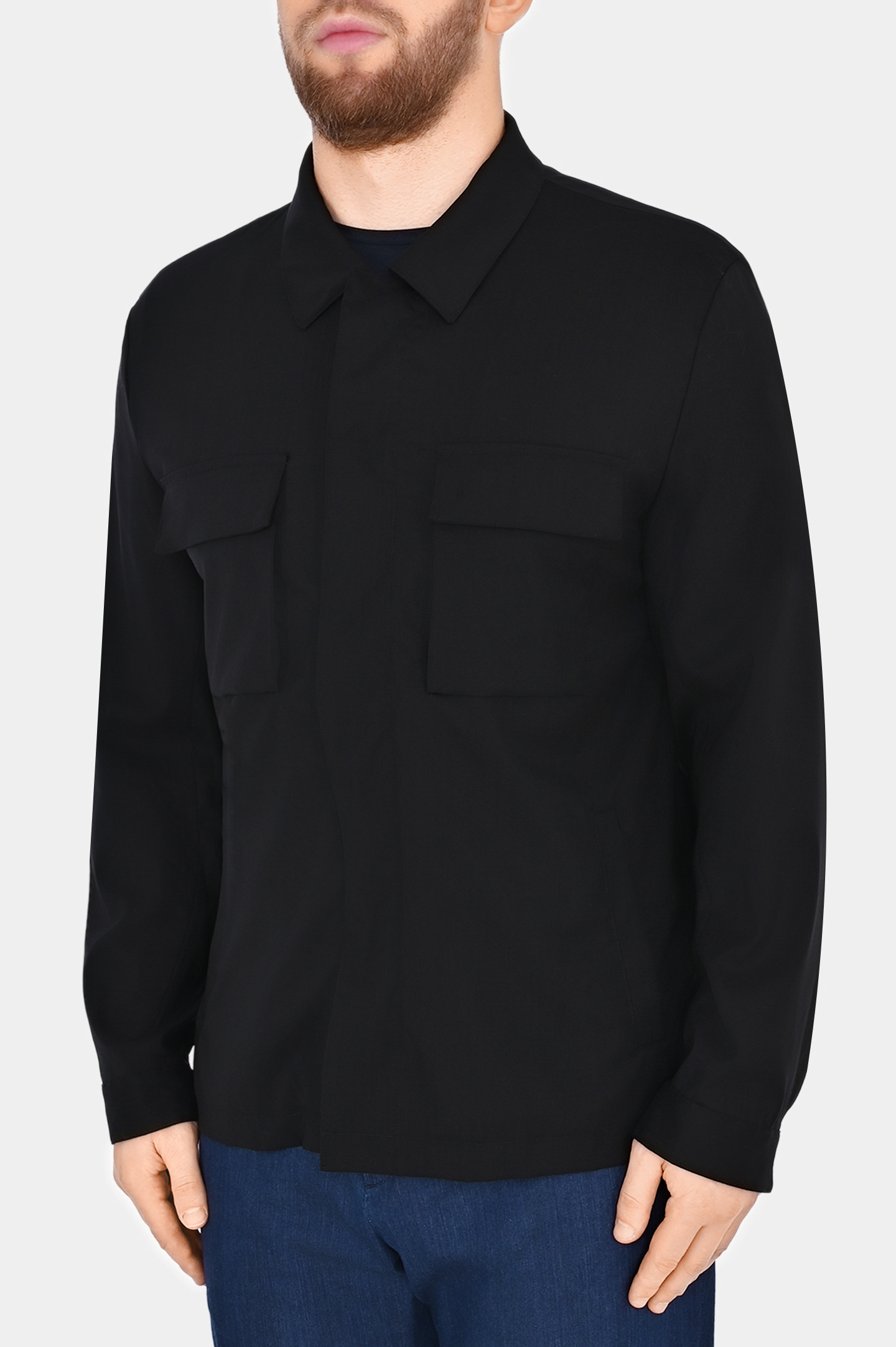 Куртка с карманами  KITON UW1724K0638C0, цвет: Черный, Мужской