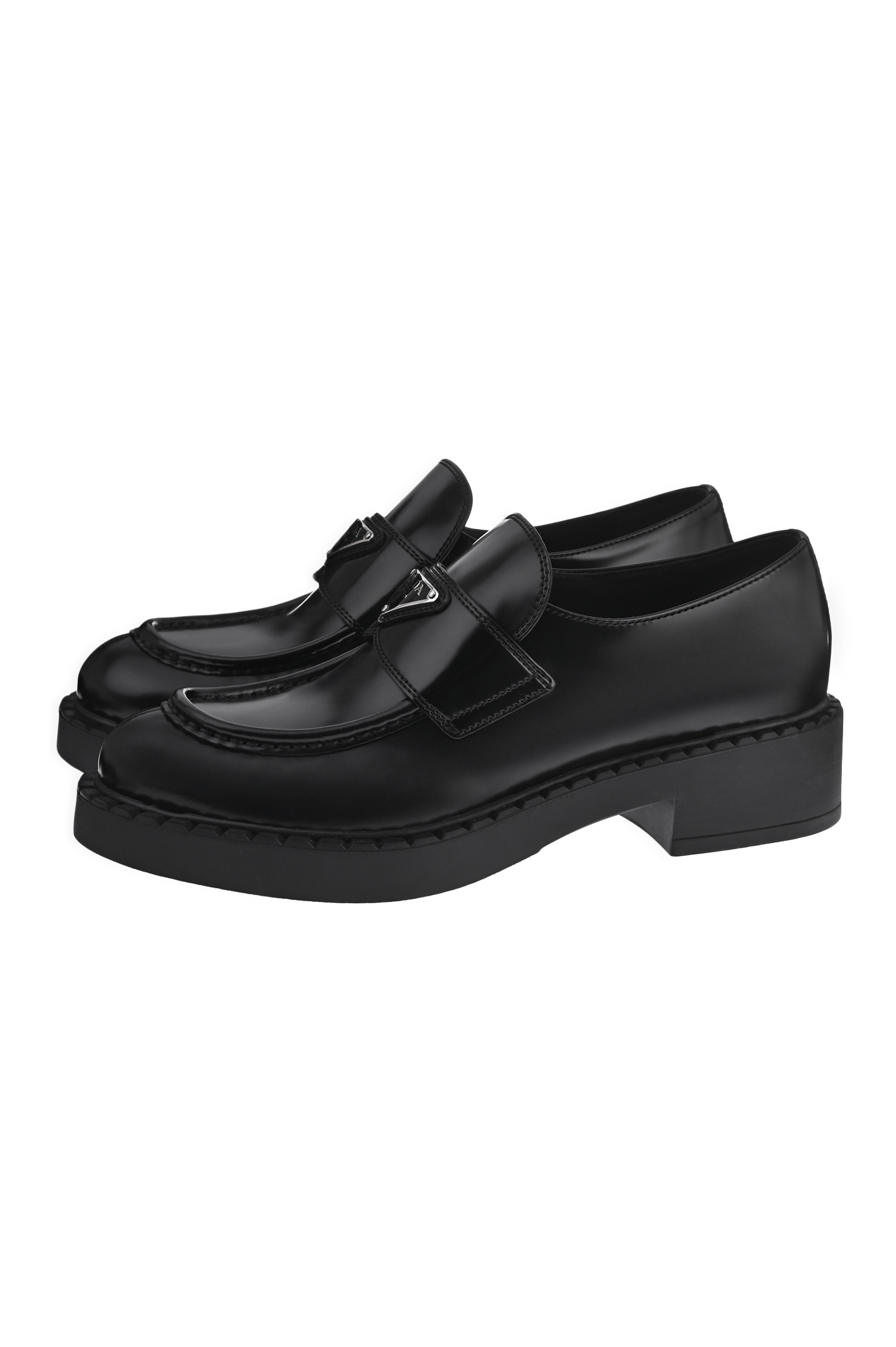 Лоферы PRADA 1D246MULSF, цвет: Черный, Женский