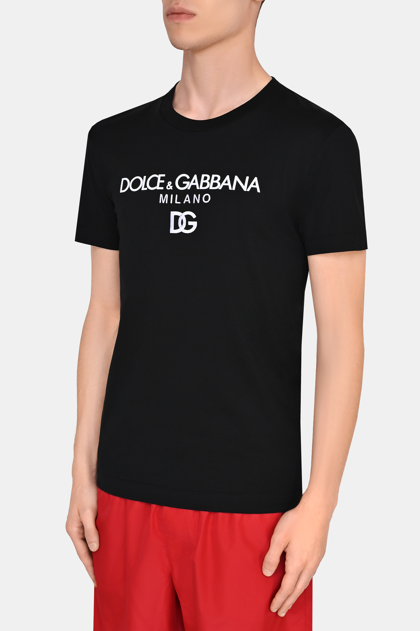 Футболка DOLCE & GABBANA G8PD7Z G7B9X, цвет: Черный, Мужской