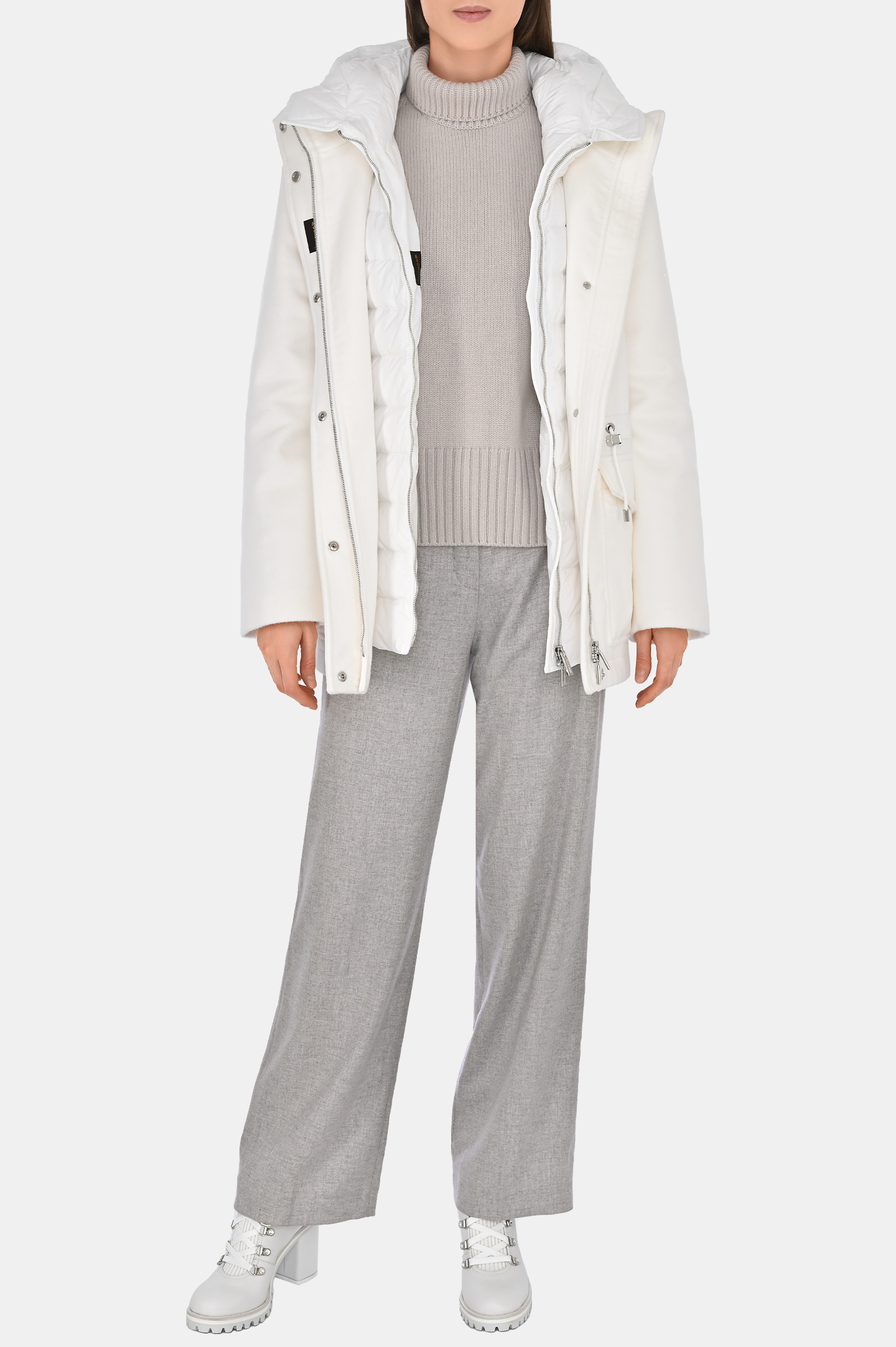 Куртка MOORER ZERMATT-LAP, цвет: Белый, Женский