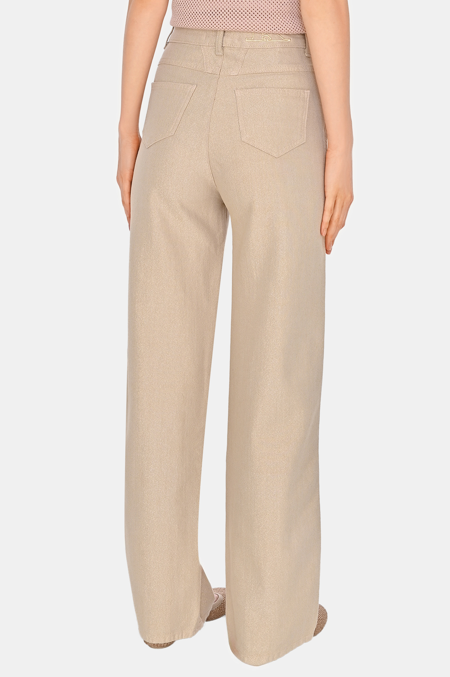 Джинсы KITON DJ53102K0929F0, цвет: Бежевый, Женский
