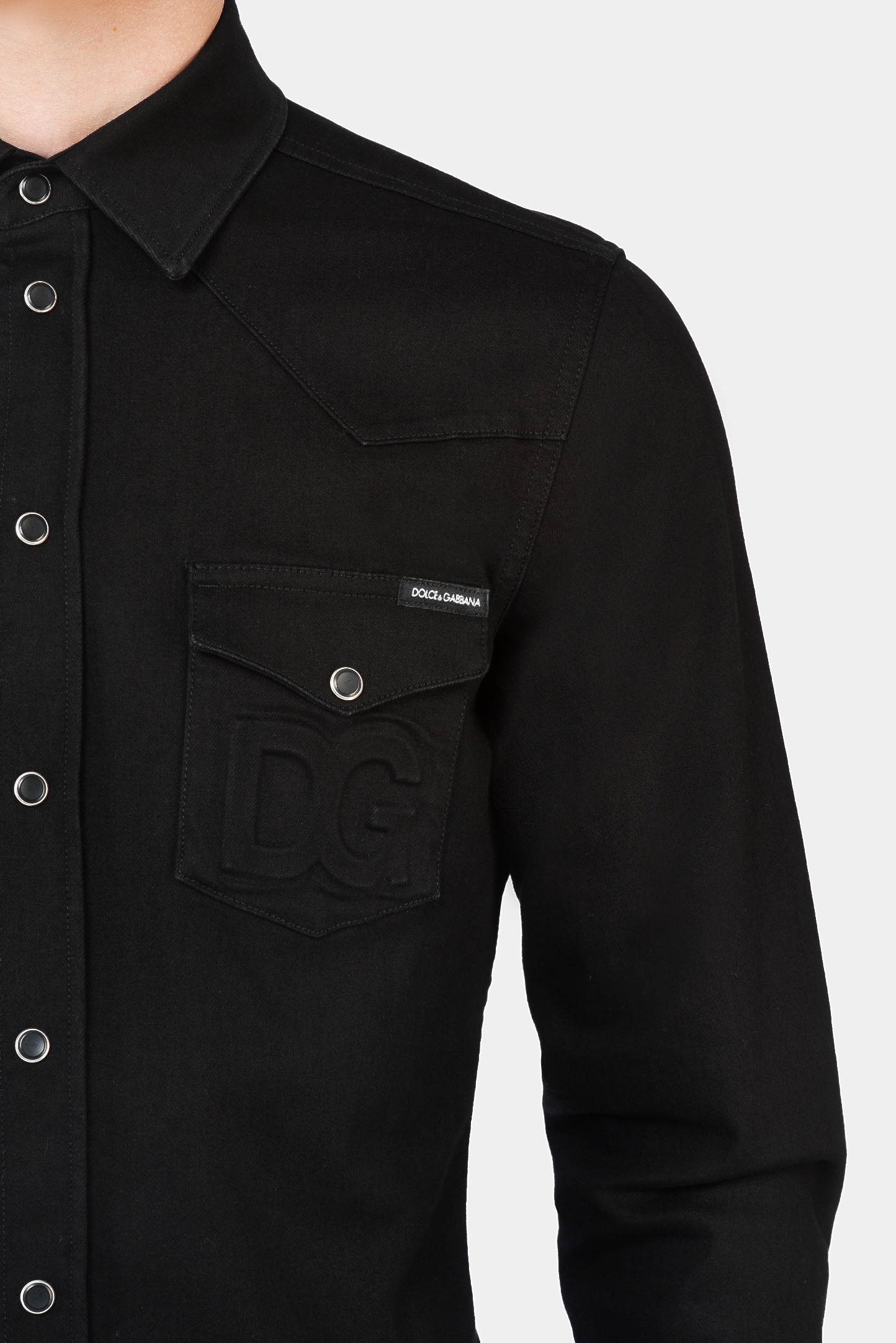 Рубашка DOLCE & GABBANA G5EX7Z G8DK3, цвет: Черный, Мужской