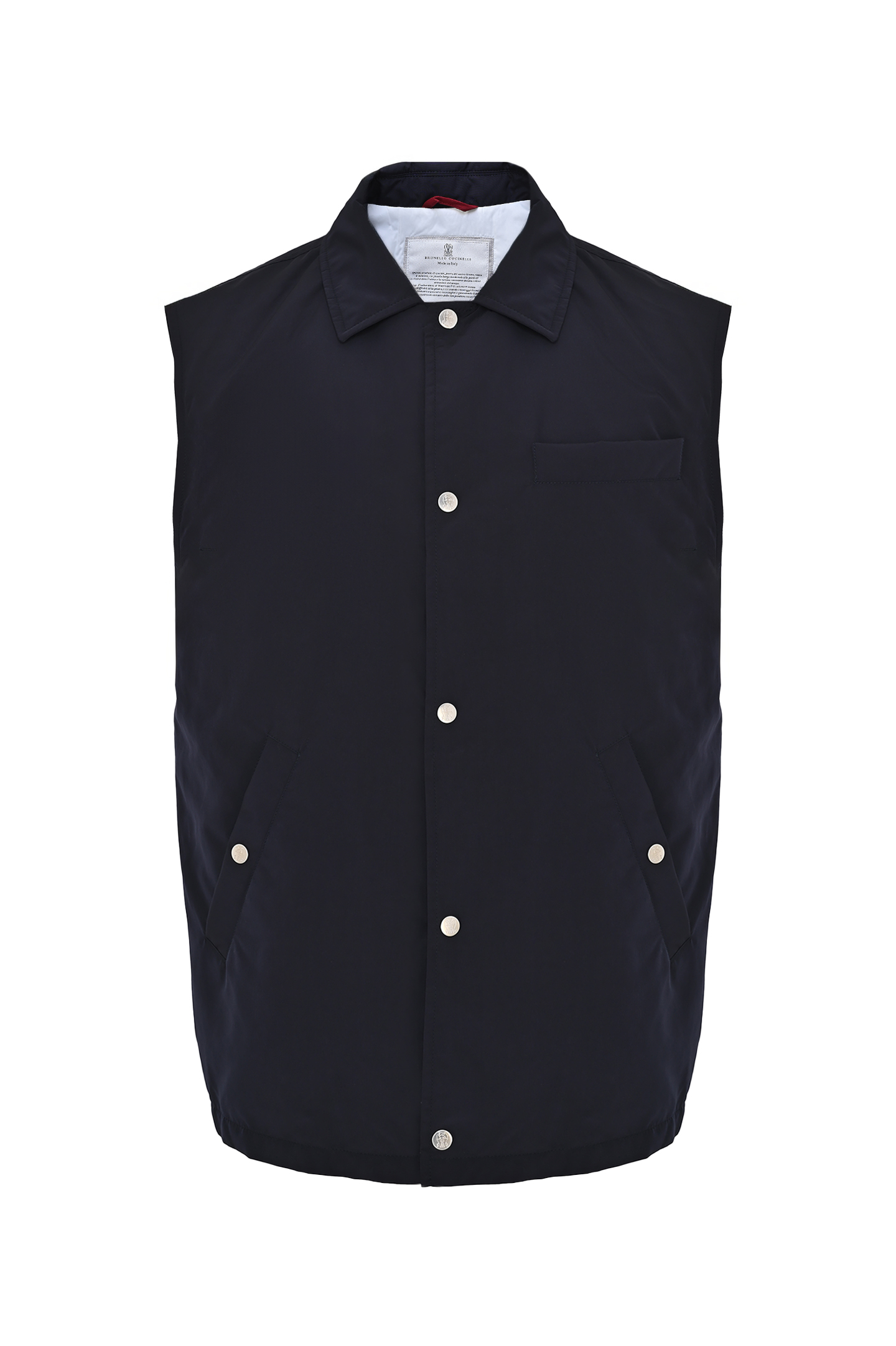 Жилет BRUNELLO  CUCINELLI MD4796520, цвет: Темно-синий, Мужской