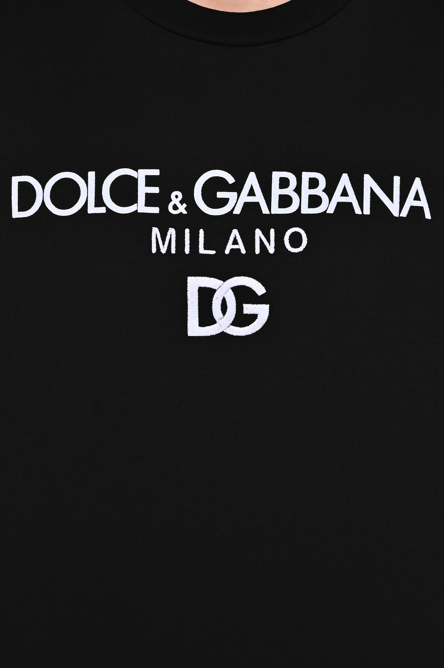 Футболка DOLCE & GABBANA G8PD7Z G7B9X, цвет: Черный, Мужской