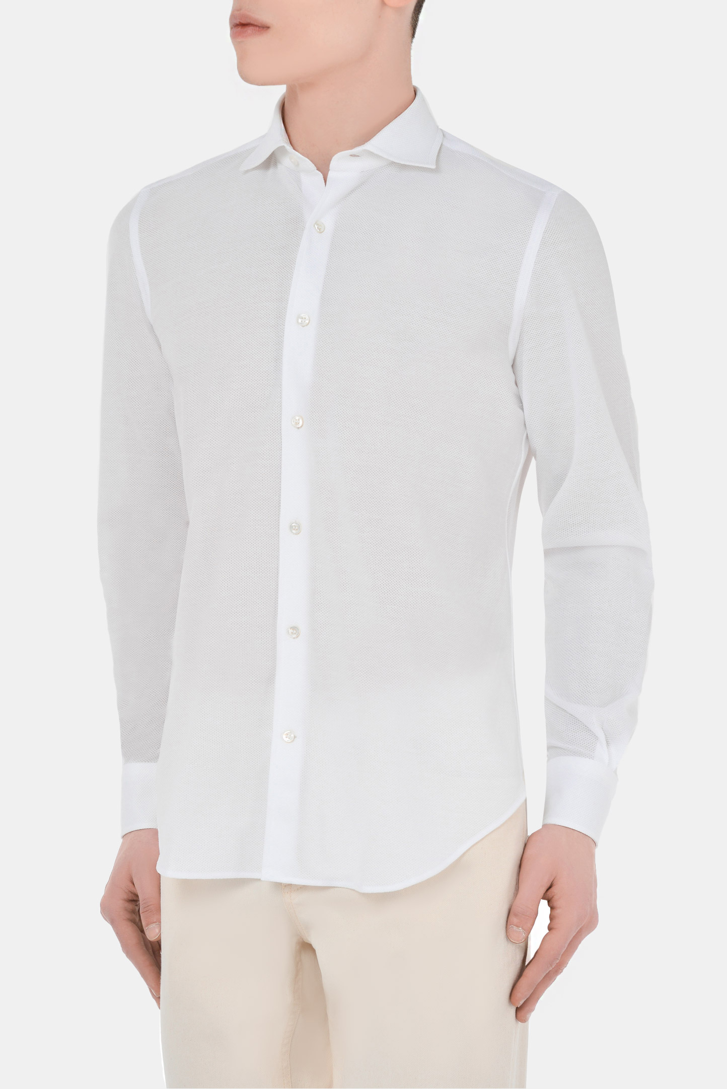 Рубашка LORO PIANA F1-FAI0966, цвет: Белый, Мужской