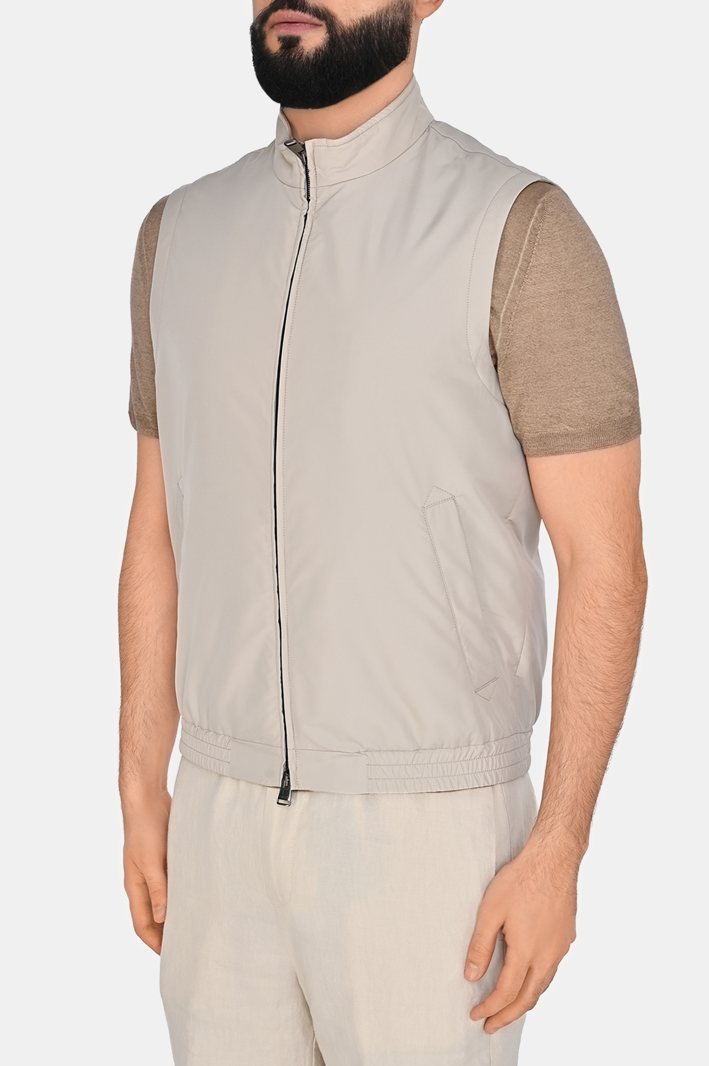 Жилет CANALI SG01121 O40989UG, цвет: Молочный, Мужской