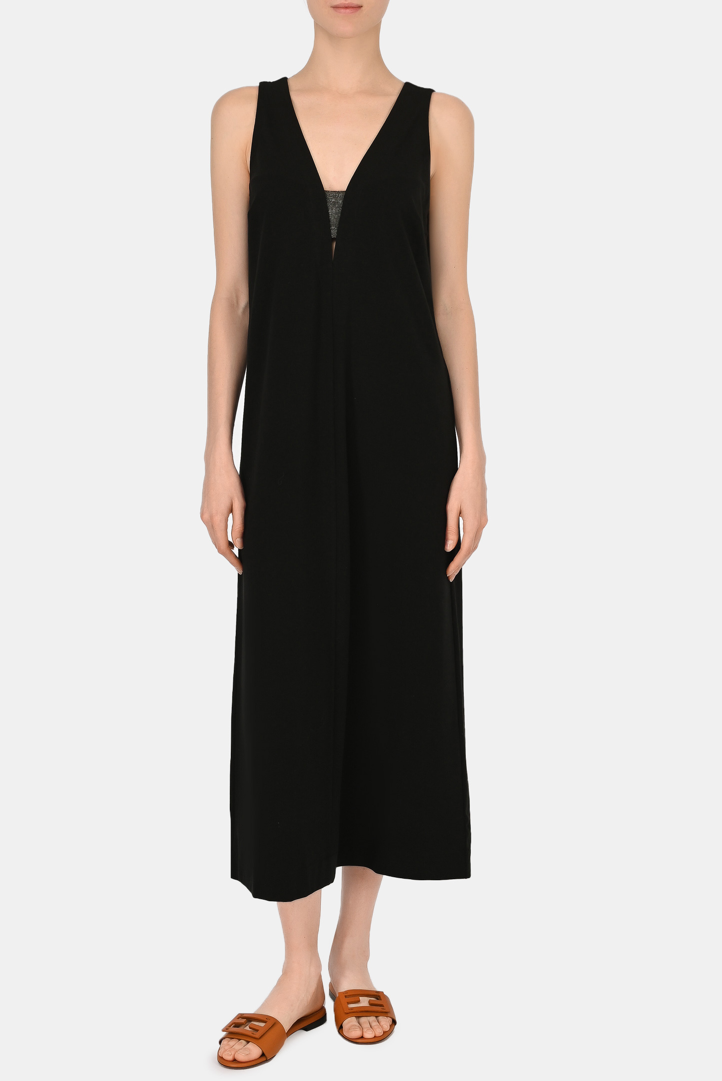 Платье BRUNELLO  CUCINELLI MH968ABM73, цвет: Черный, Женский