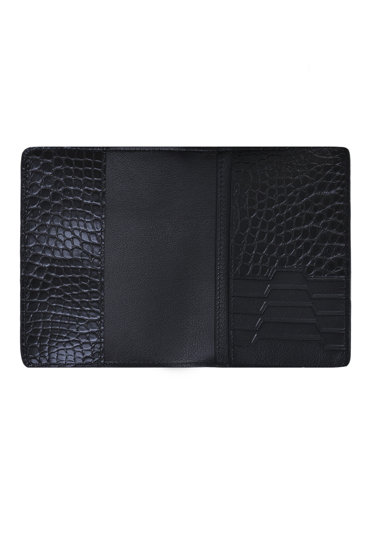 Обложка для паспорта STEFANO RICCI PP308P VHALG, цвет: Черный, Мужской