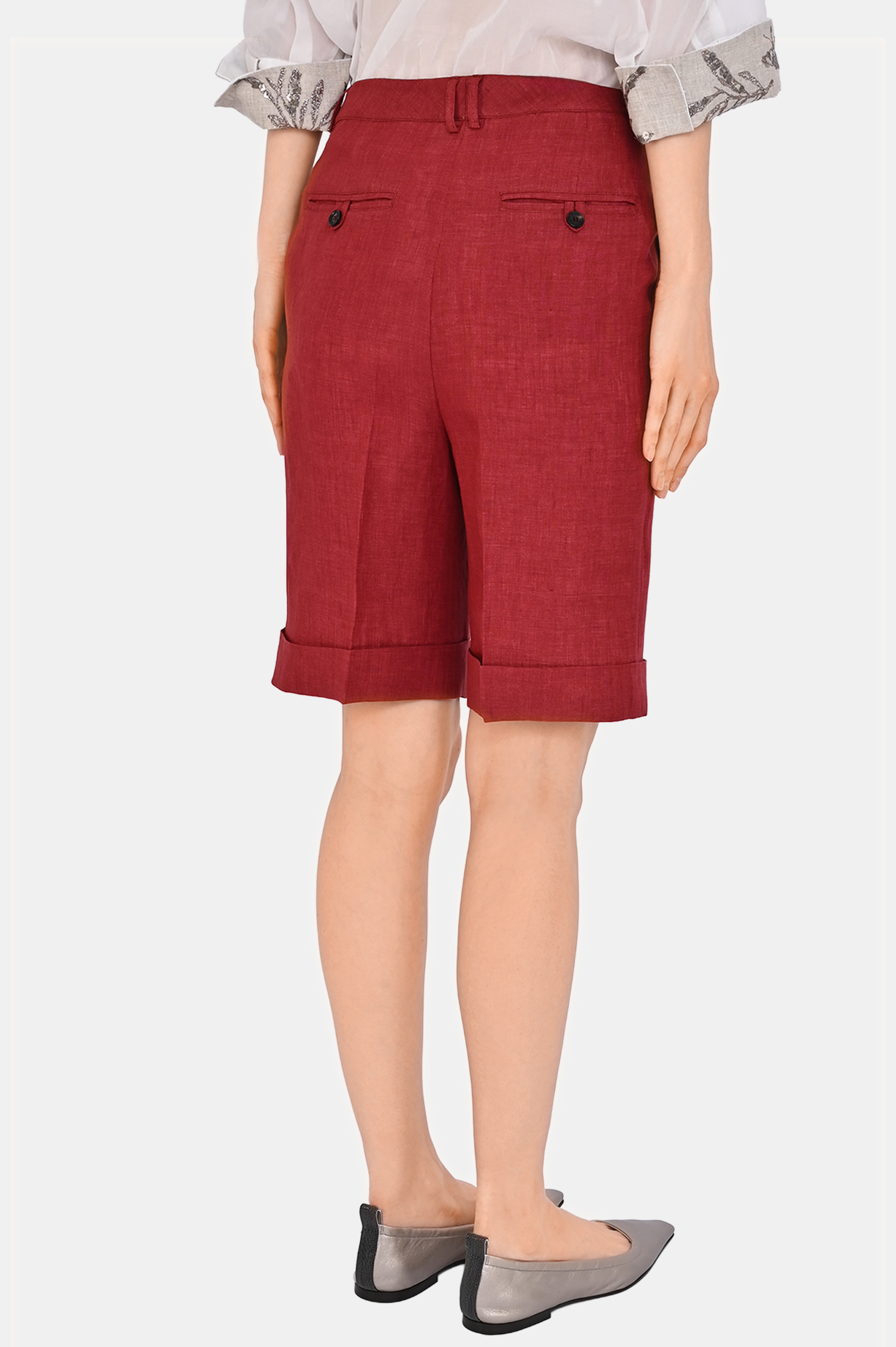 Шорты KITON D51115K0903E0, цвет: Бордовый, Женский