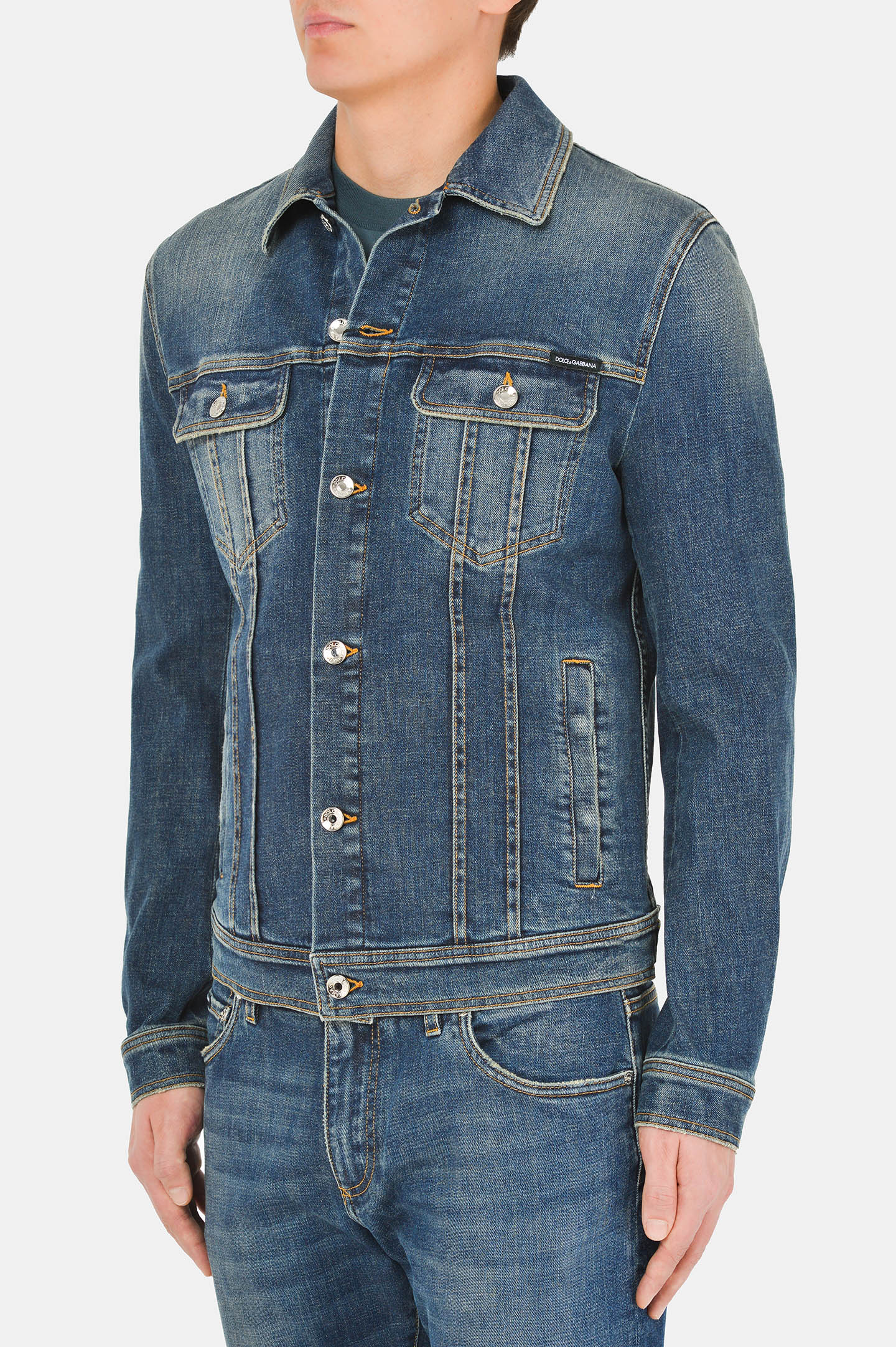 Куртка DOLCE & GABBANA G9JC2D G8CR7, цвет: Синий, Мужской