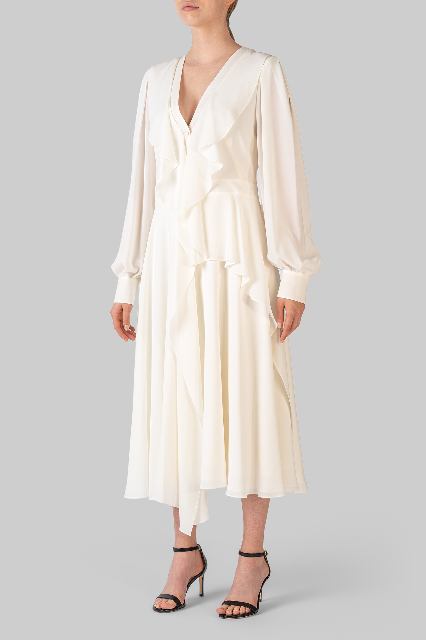 Платье ALEXANDER MCQUEEN 605638 QBAAF, цвет: Белый, Женский
